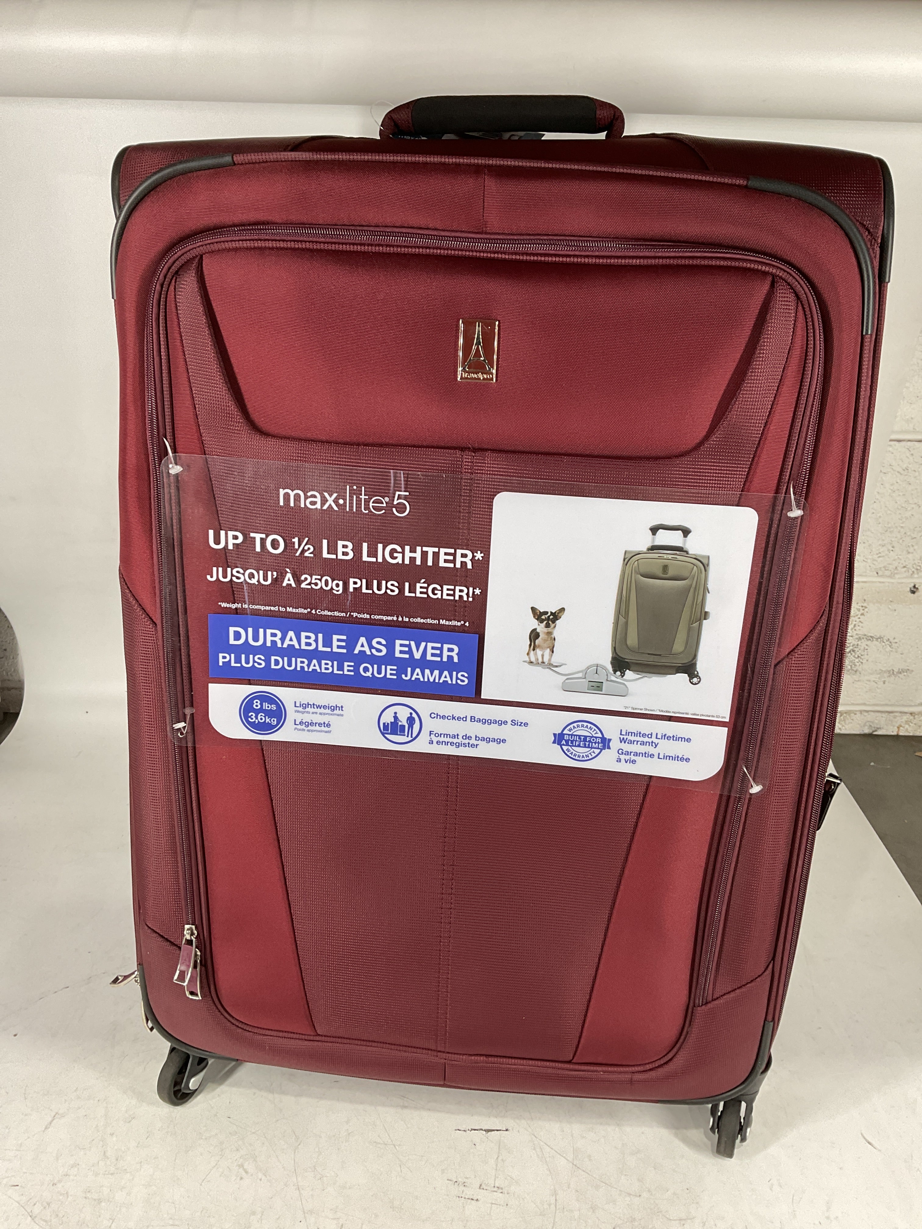 Travelpro Maxlite 5 Softside Expandable Luggage with 4 Spinner Wheels, Lightweight Suitcase, Men and Women U13