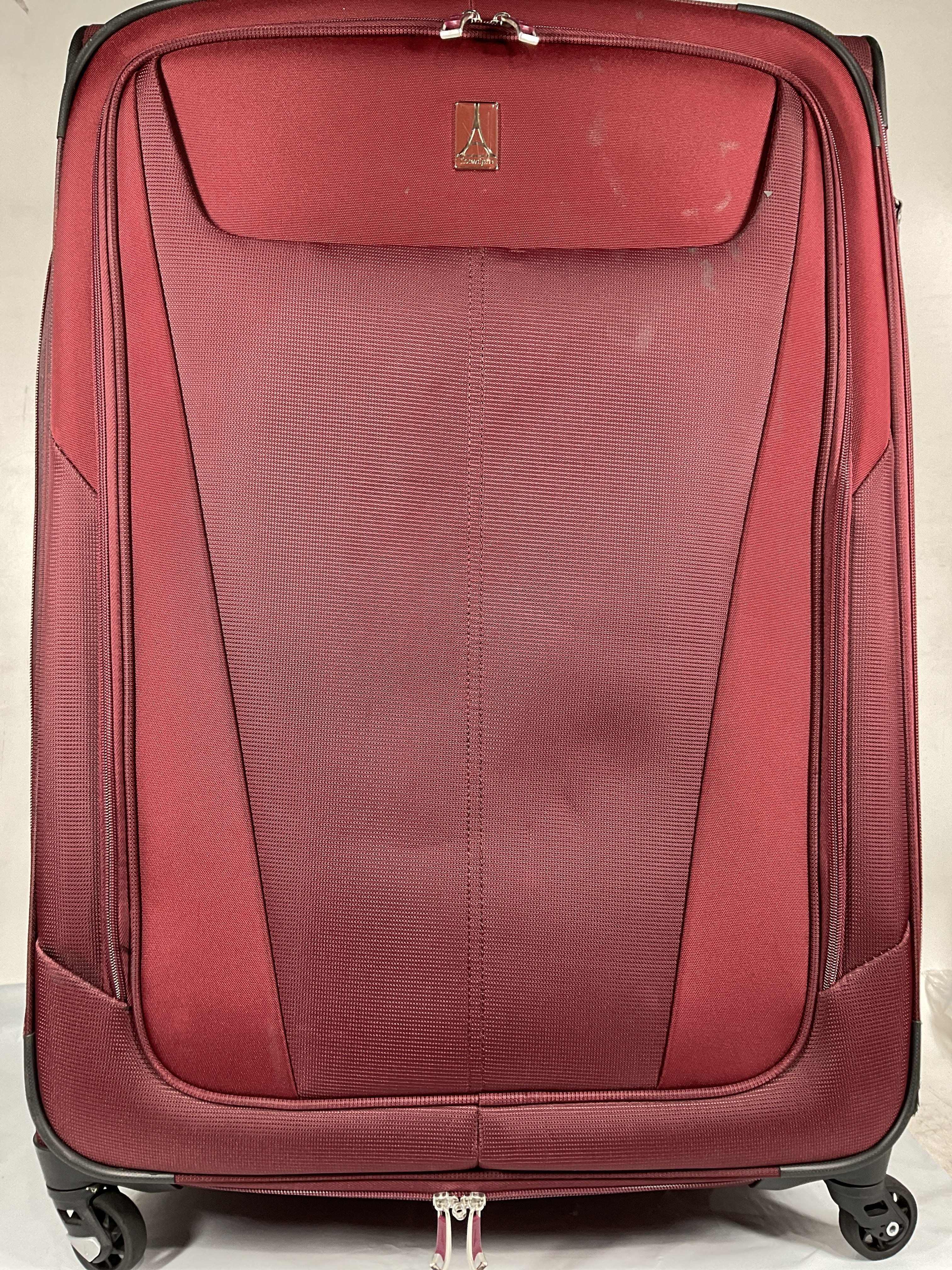 Travelpro Maxlite 5 Softside Expandable Luggage with 4 Spinner Wheels, Lightweight Suitcase, Men and Women ( Burgundy , Checked-Large 29-Inch ) Burgundy Checked Large 29 Inch U33