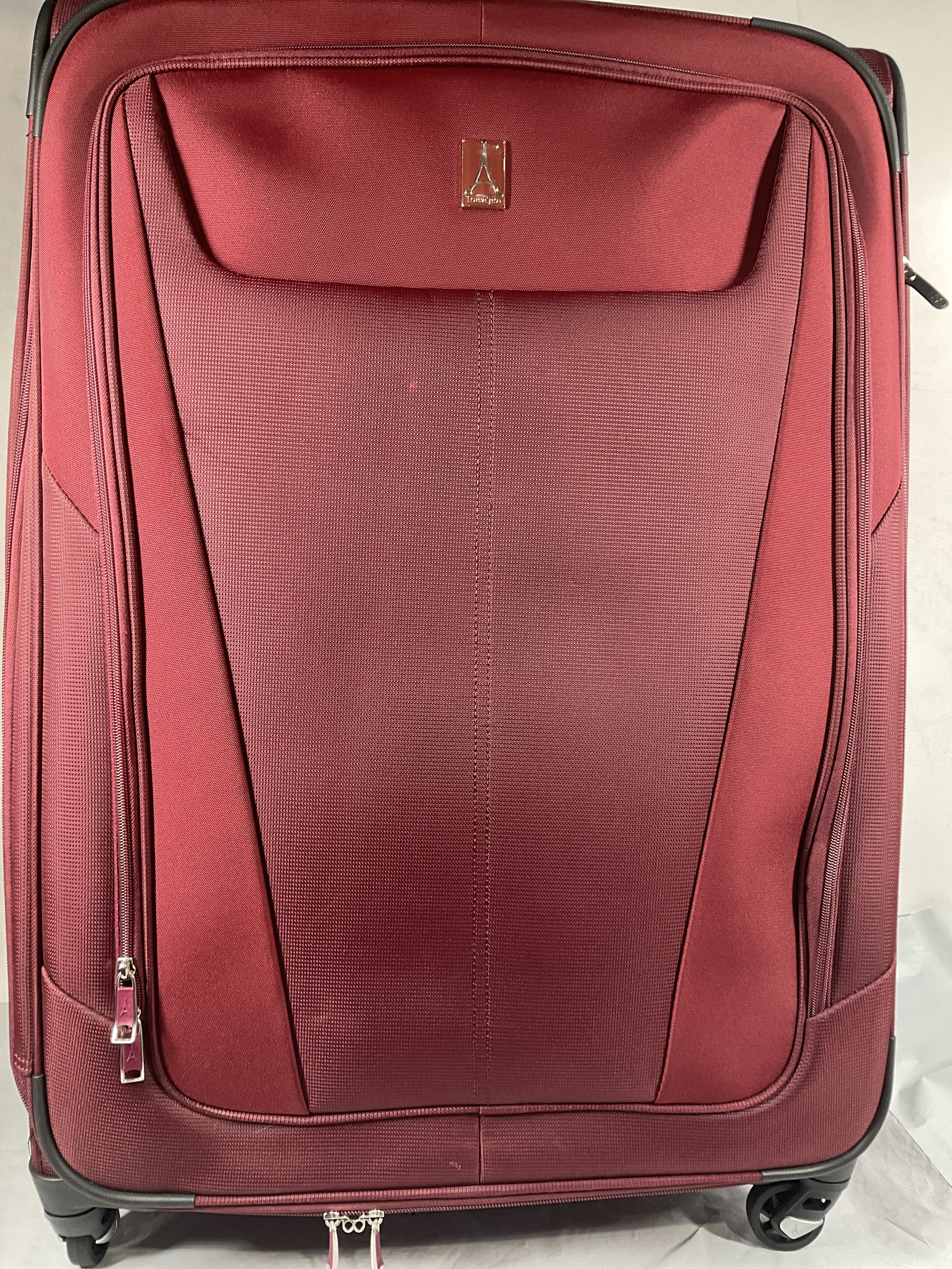 Travelpro Maxlite 5 Softside Expandable Luggage with 4 Spinner Wheels, Lightweight Suitcase, Men and Women ( Burgundy , Checked-Large 29-Inch ) Burgundy Checked Large 29 Inch U34