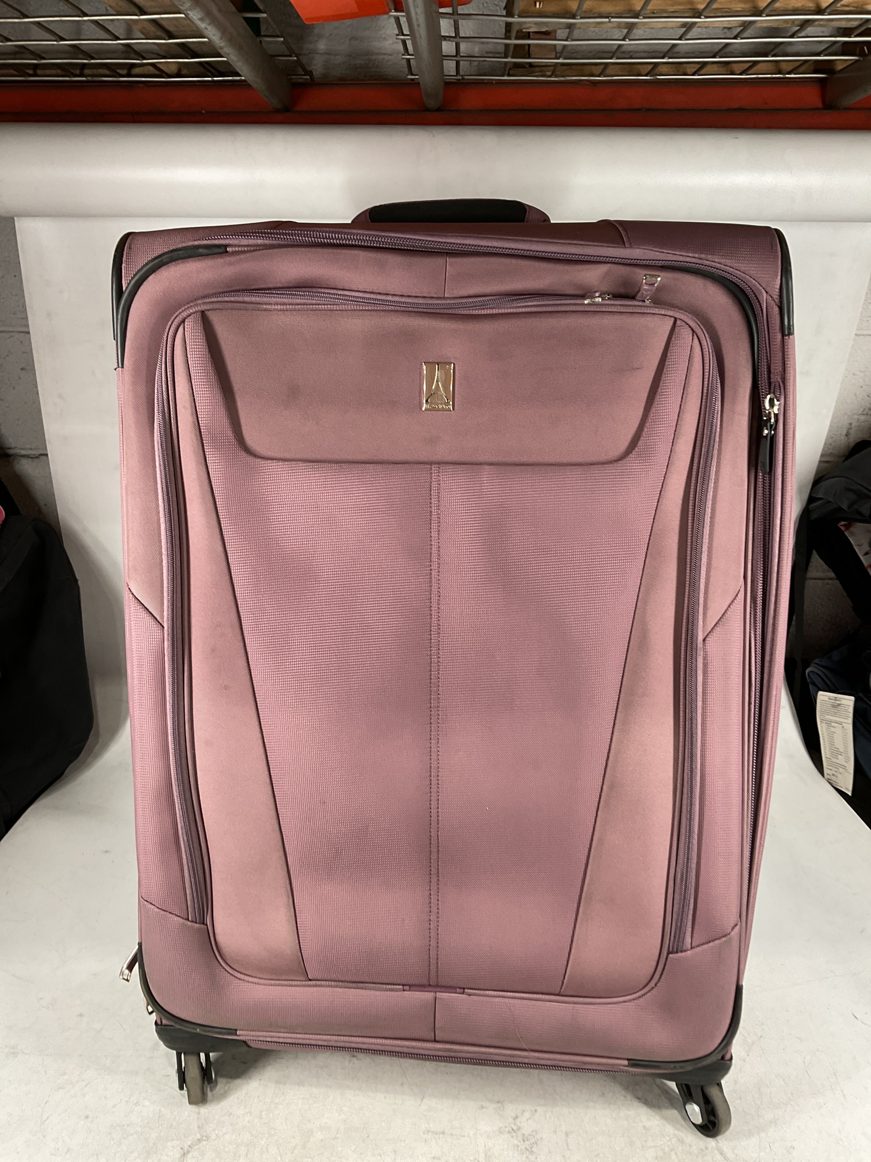 Travelpro Maxlite 5 Softside Expandable Luggage with 4 Spinner Wheels, Lightweight Suitcase, Men and Women Orchid Pink Purple Checked Large 29 Inch U6