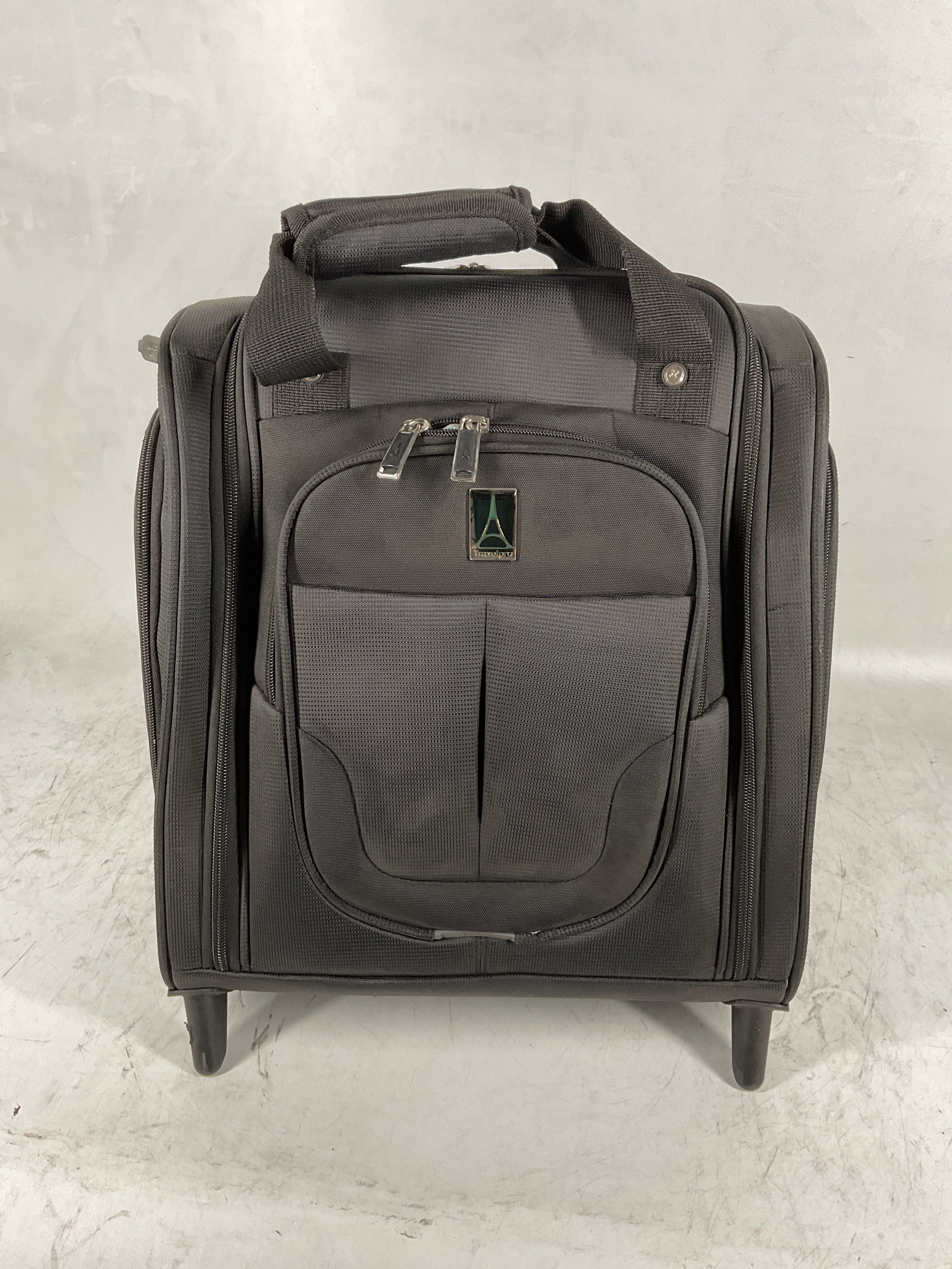 Travelpro Luggage Maxlite 5 Softside Lightweight Rolling Underseat Compact Carry on Upright 2 Wheel Bag, Men and Women Black 15 Inch U14