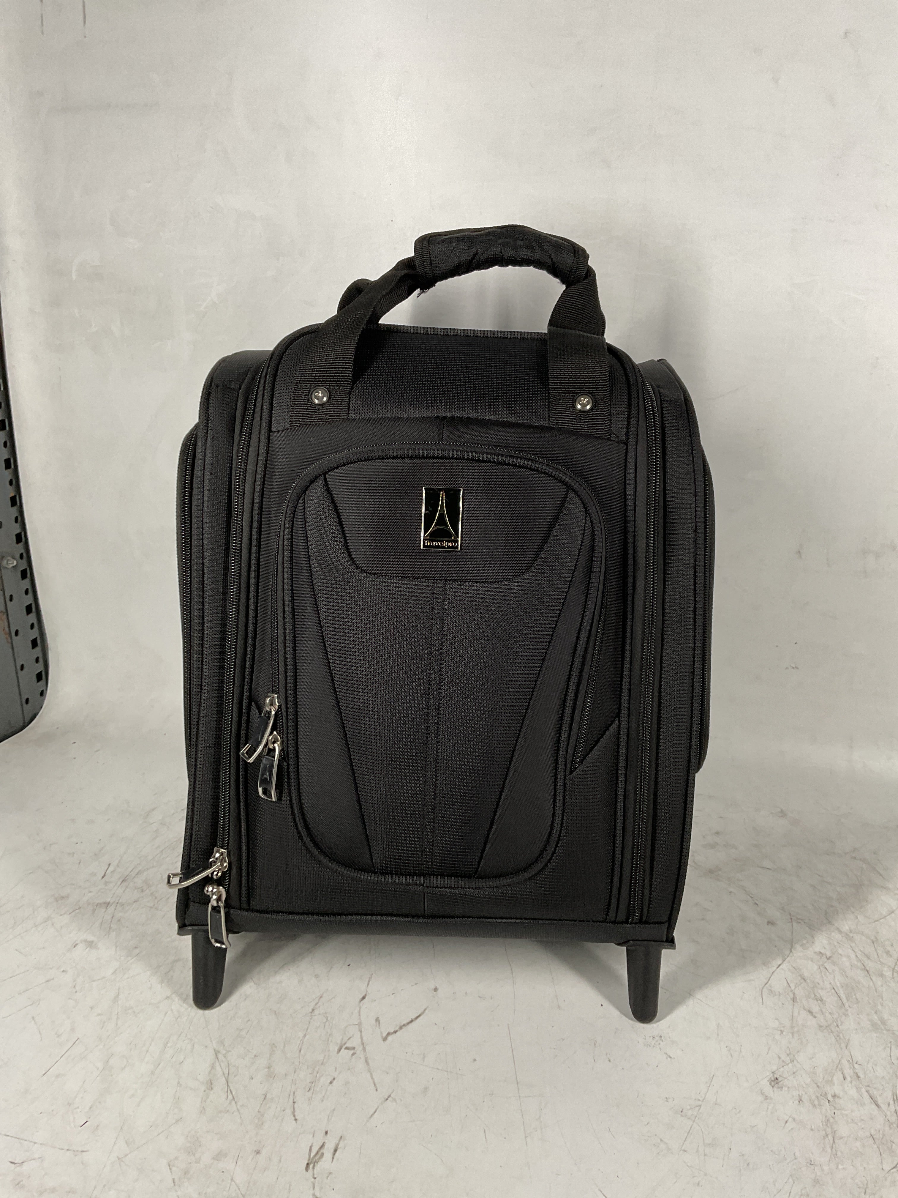 Travelpro Luggage Maxlite 5 Softside Lightweight Rolling Underseat Compact Carry on Upright 2 Wheel Bag, Men and Women ( Black , 15-Inch ) Black 15 Inch U20