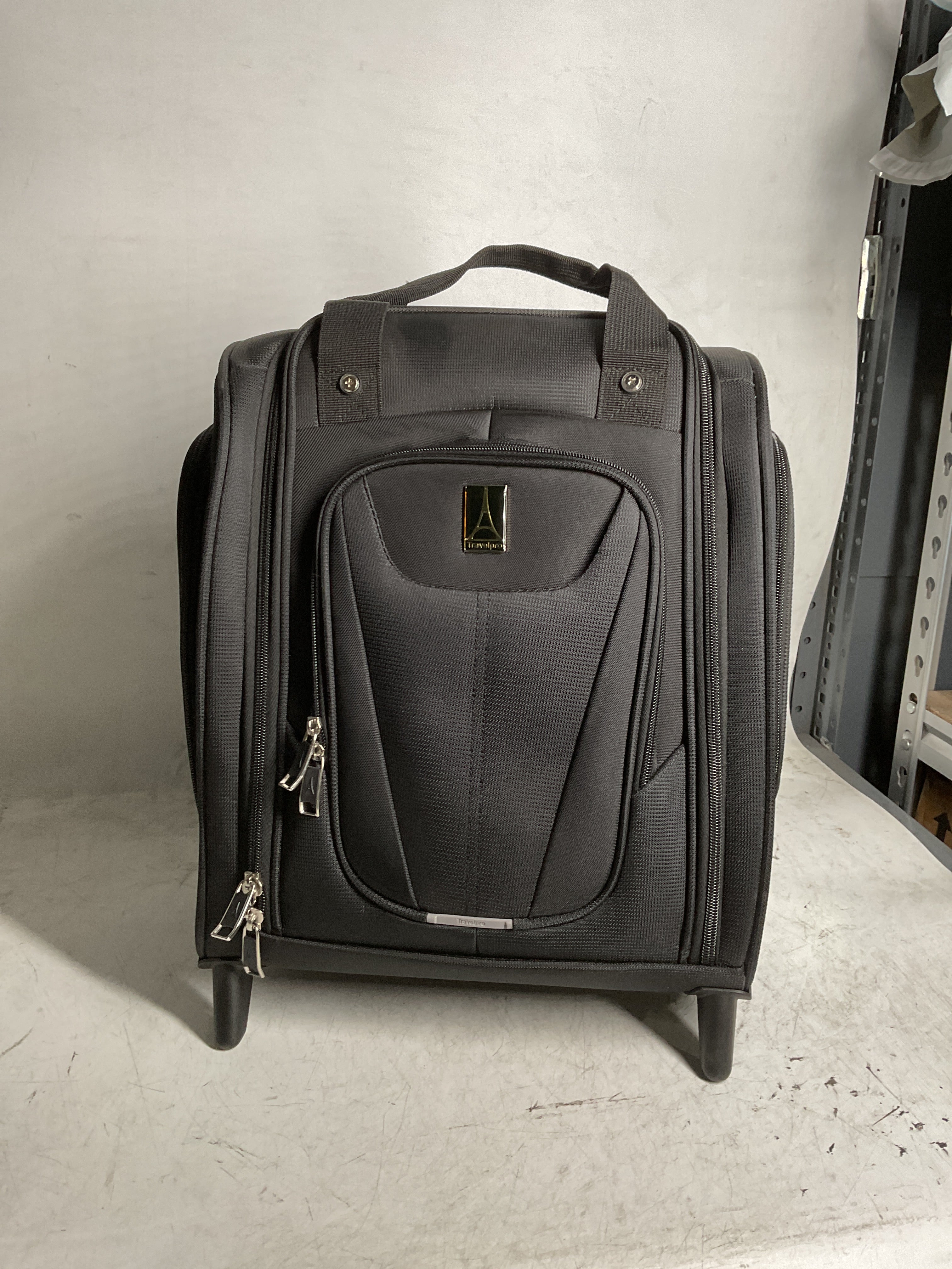 Travelpro Luggage Maxlite 5 Softside Lightweight Rolling Underseat Compact Carry on Upright 2 Wheel Bag, Men and Women ( Black , 15-Inch ) Black 15 Inch U23