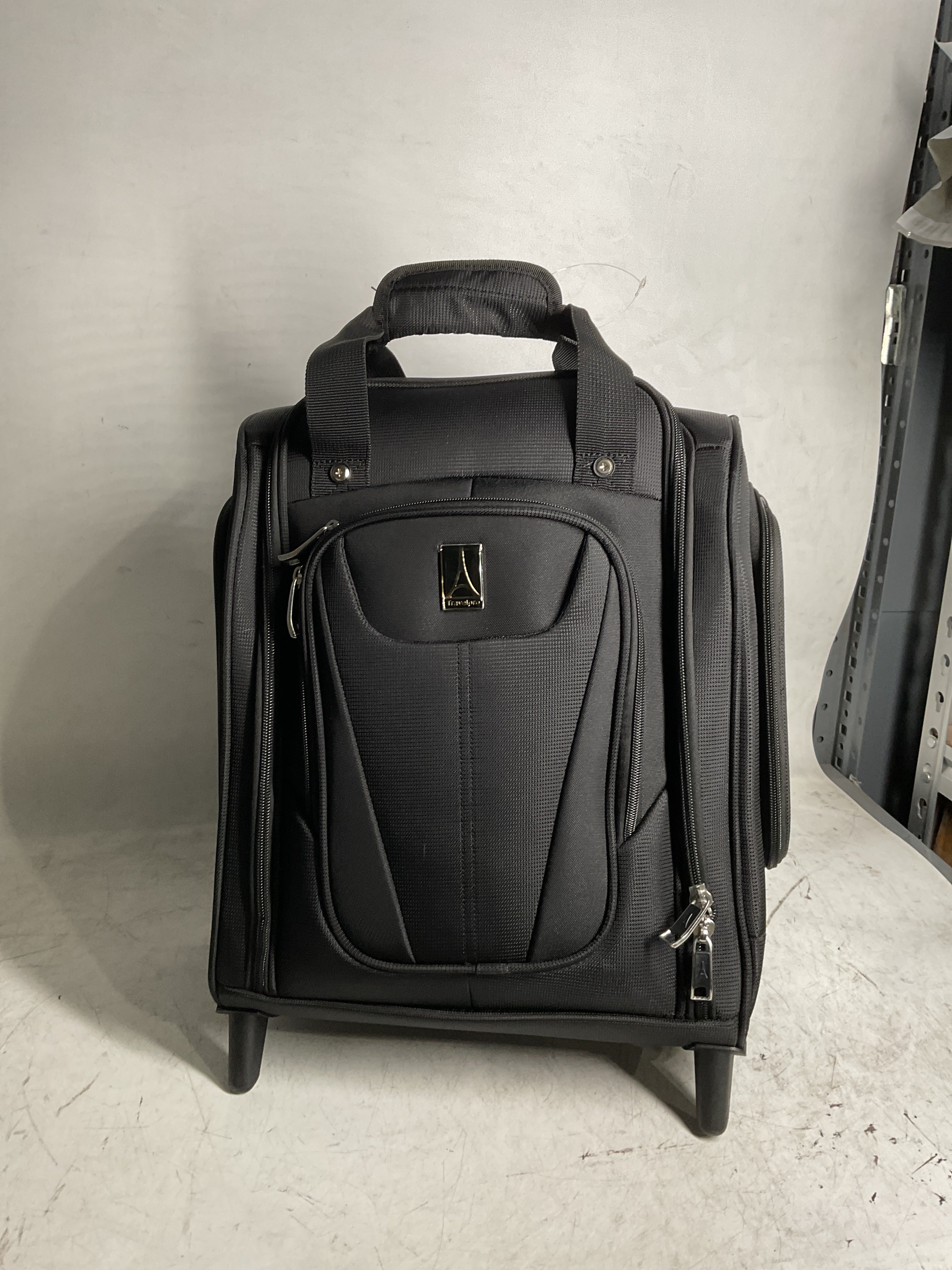 Travelpro Luggage Maxlite 5 Softside Lightweight Rolling Underseat Compact Carry on Upright 2 Wheel Bag, Men and Women ( Black , 15-Inch ) Black 15 Inch U25