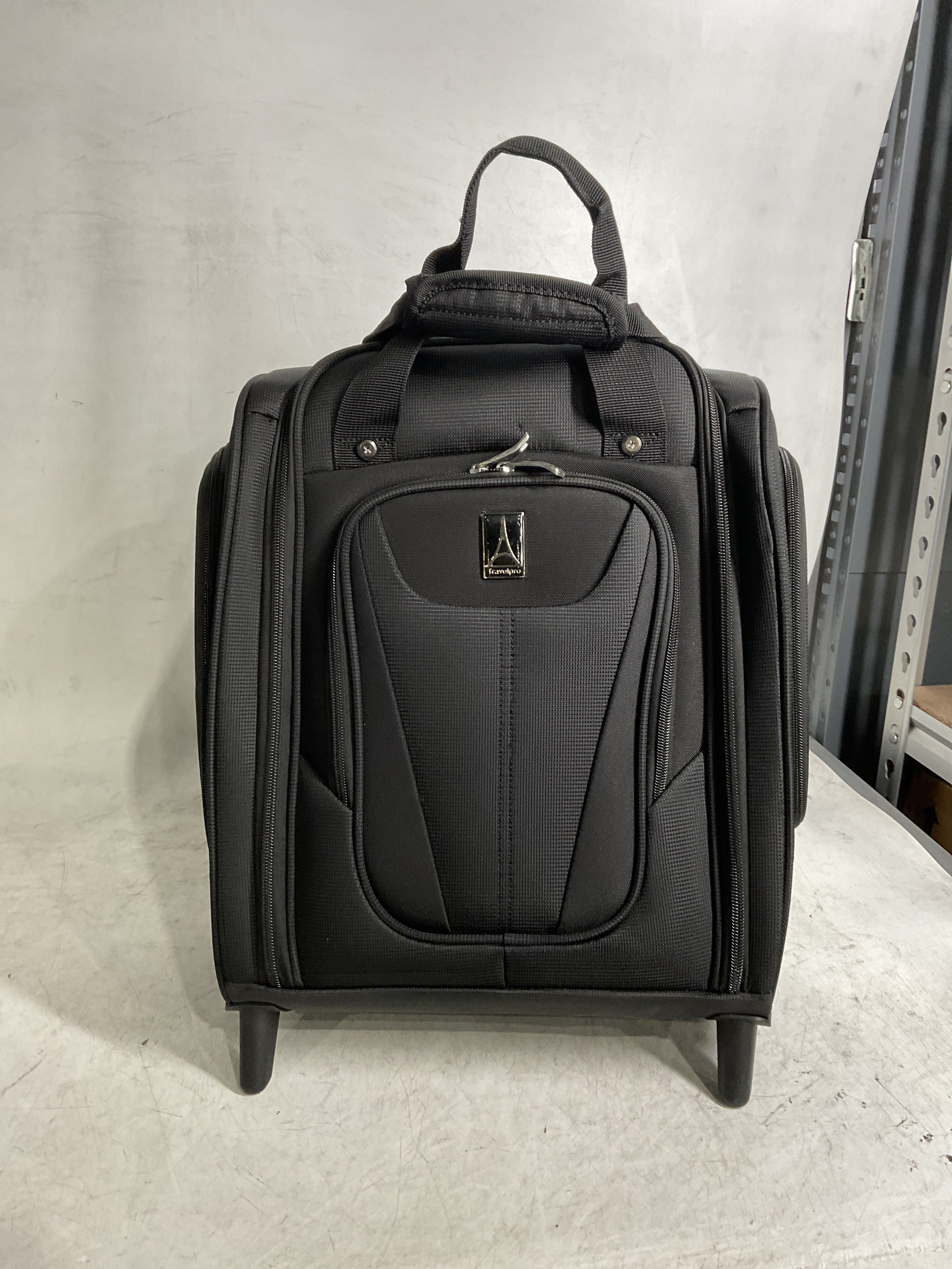 Travelpro Luggage Maxlite 5 Softside Lightweight Rolling Underseat Compact Carry on Upright 2 Wheel Bag, Men and Women ( Black , 15-Inch ) Black 15 Inch U28