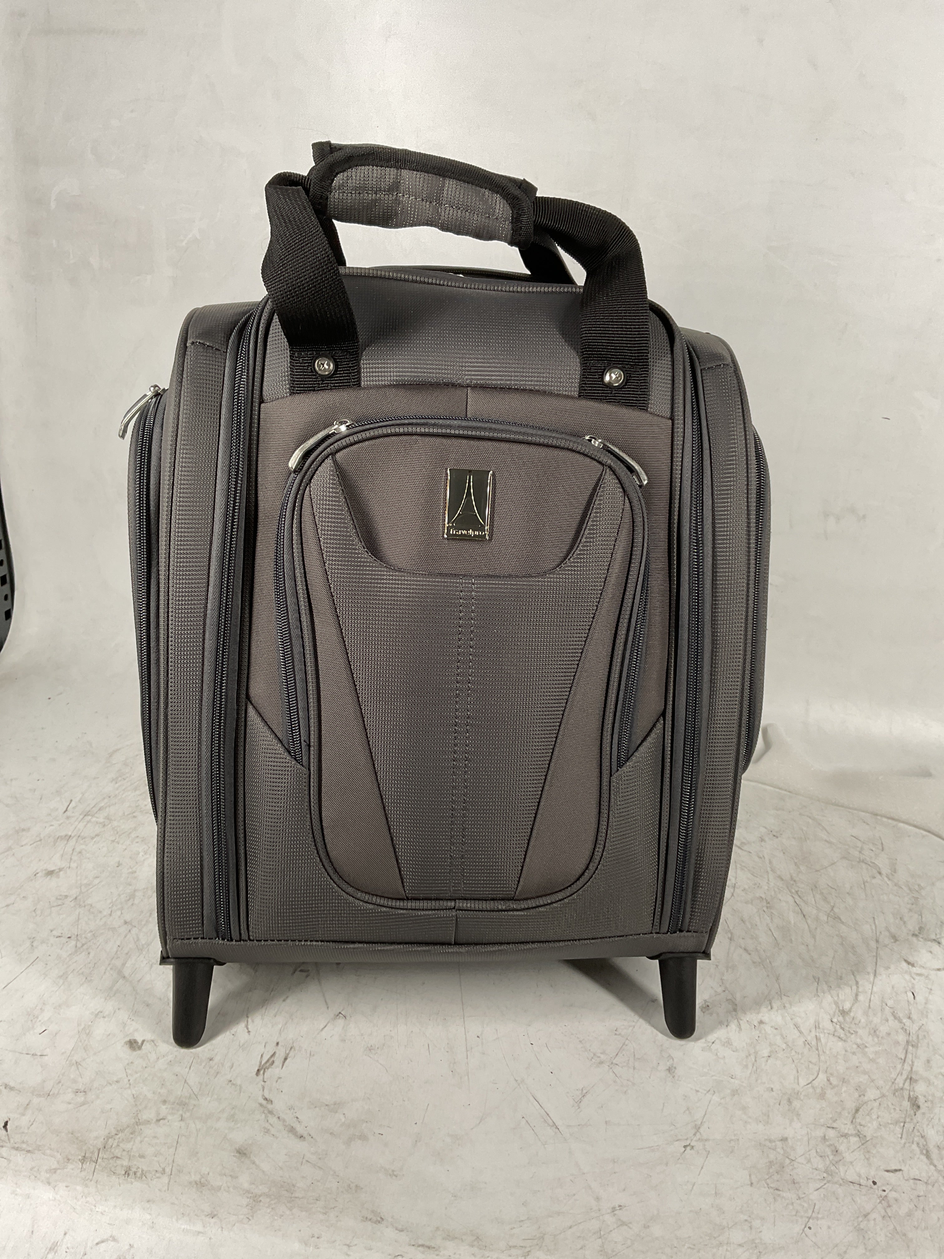 Travelpro Luggage Maxlite 5 Softside Lightweight Rolling Underseat Compact Carry on Upright 2 Wheel Bag, Men and Women ( Shadow Grey , 15-Inch ) Shadow Grey 15 Inch U2