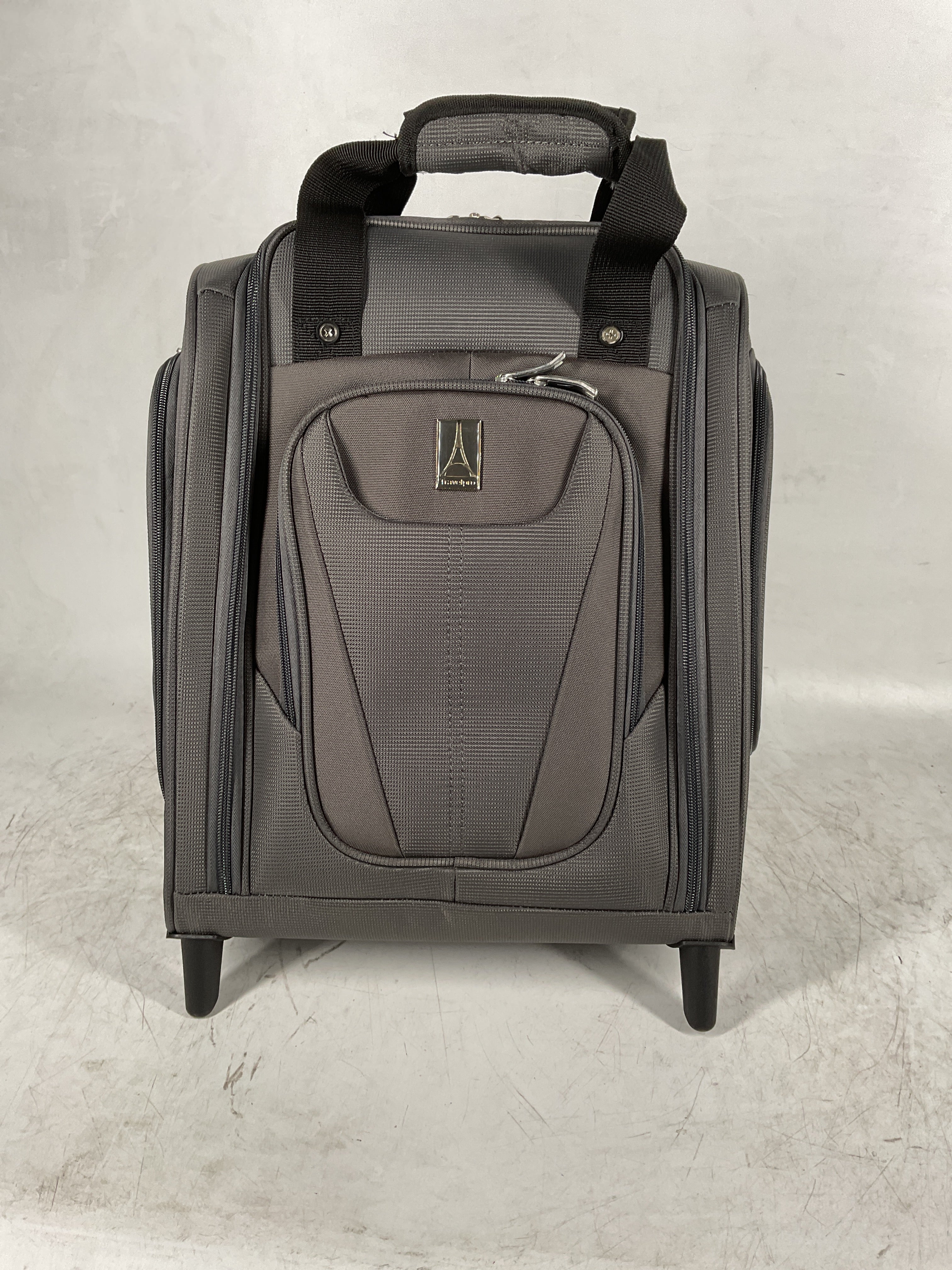 Travelpro Luggage Maxlite 5 Softside Lightweight Rolling Underseat Compact Carry on Upright 2 Wheel Bag, Men and Women ( Shadow Grey , 15-Inch ) Shadow Grey 15 Inch U3