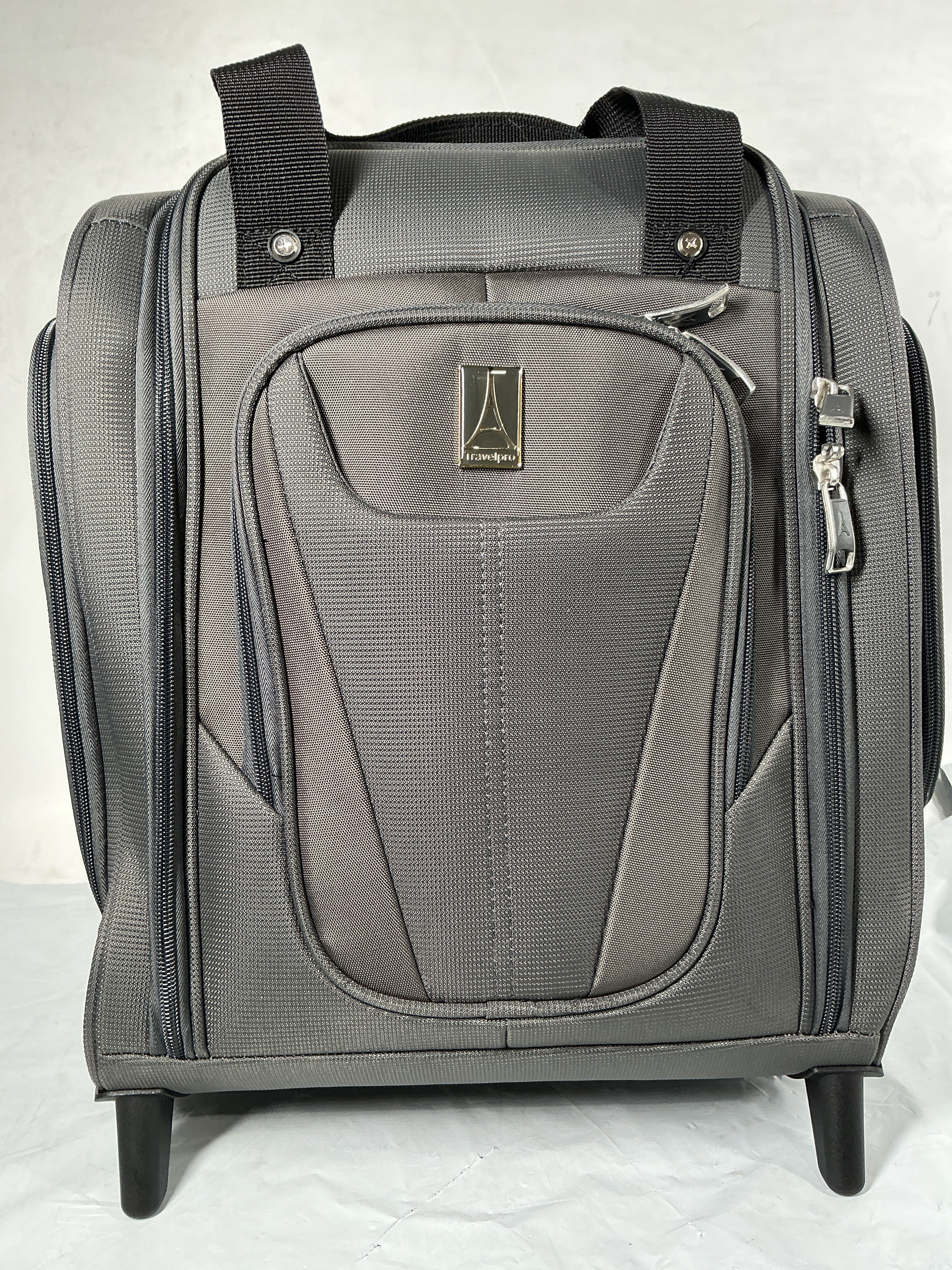 Travelpro Luggage Maxlite 5 Softside Lightweight Rolling Underseat Compact Carry on Upright 2 Wheel Bag, Men and Women ( Shadow Grey , 15-Inch ) Shadow Grey 15 Inch U9