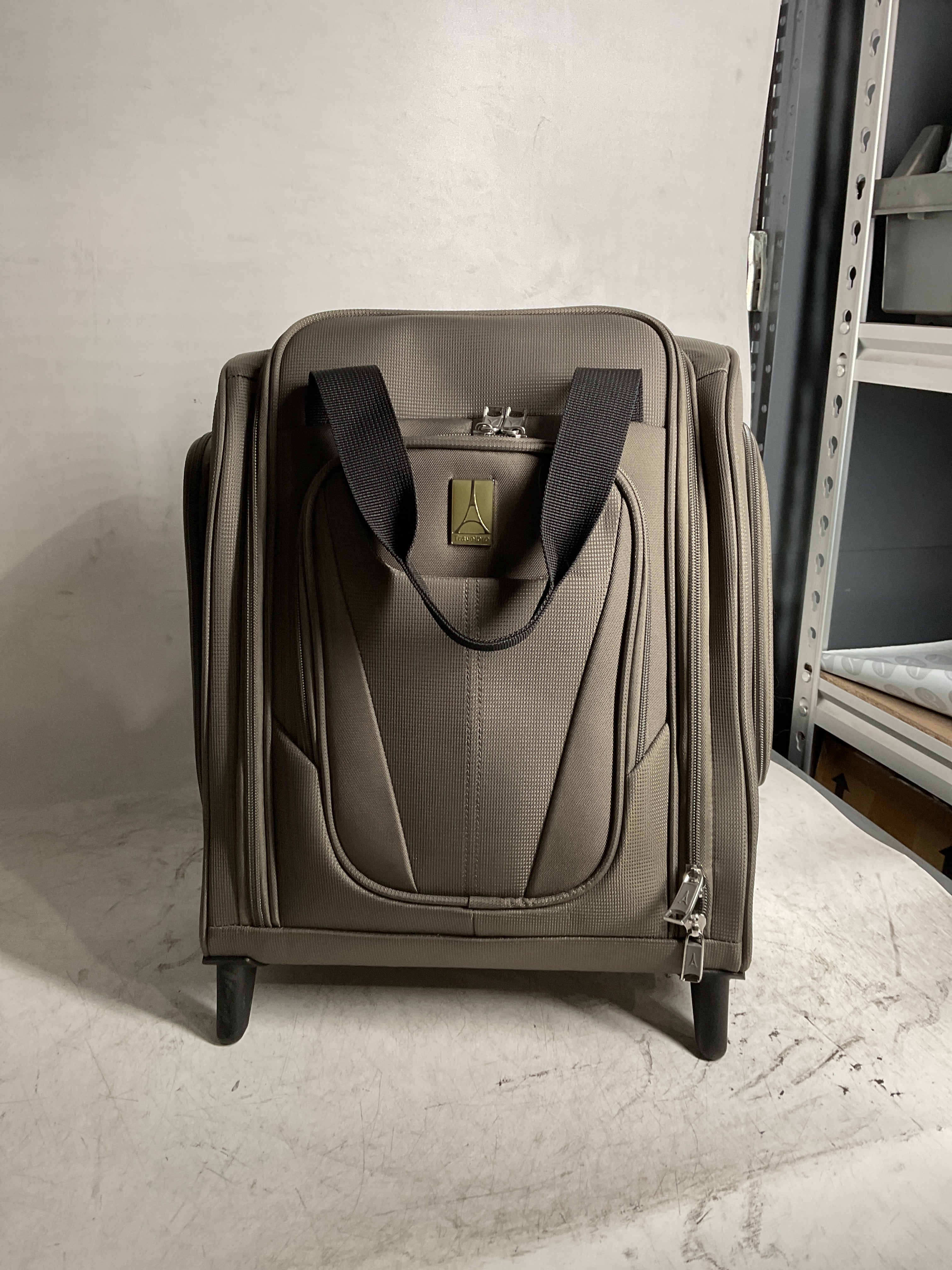 Travelpro Luggage Maxlite 5 Softside Lightweight Rolling Underseat Compact Carry on Upright 2 Wheel Bag, Men and Women ( Slate Green , 15-Inch ) Slate Green 15 Inch U10