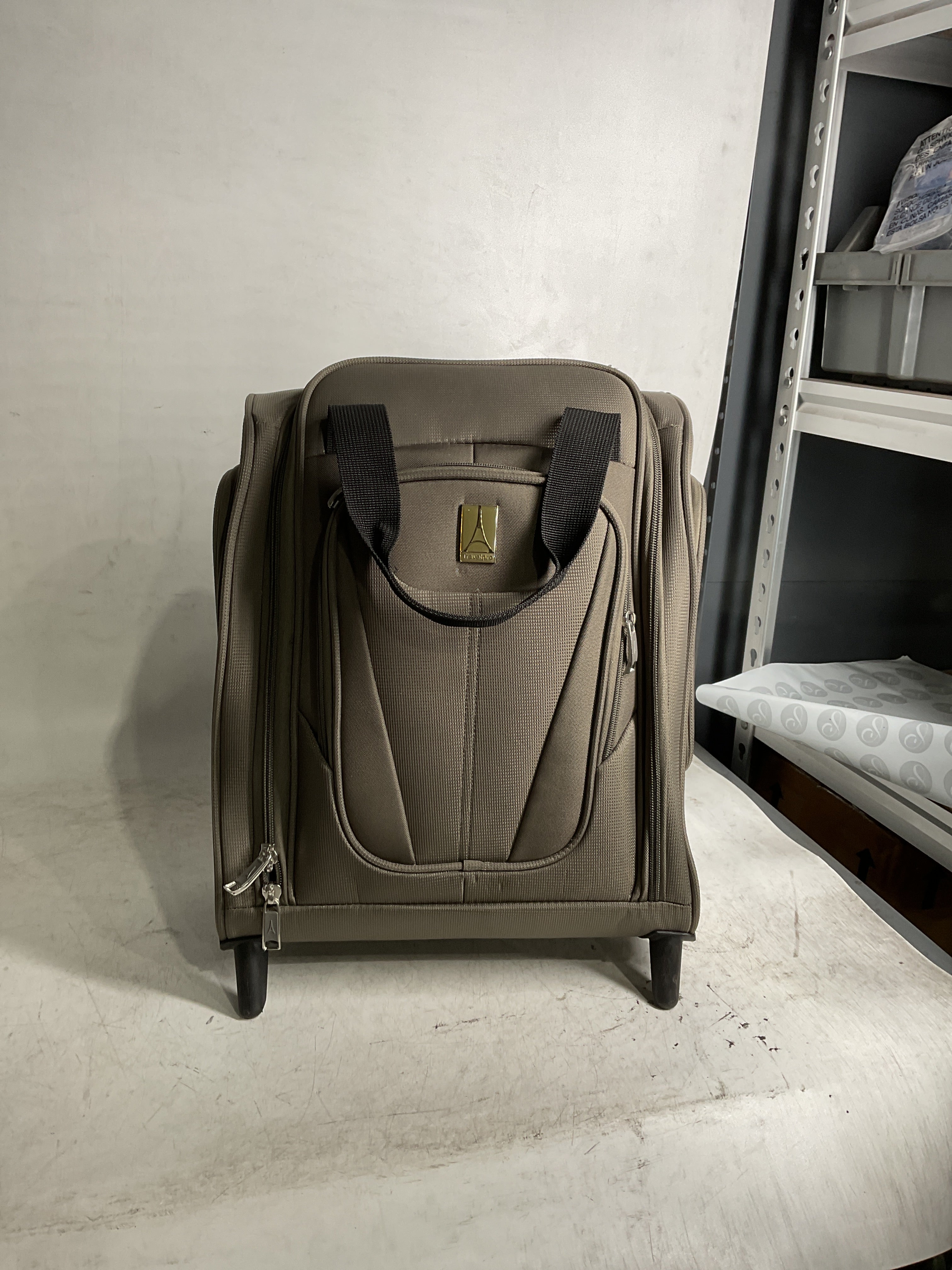 Travelpro Luggage Maxlite 5 Softside Lightweight Rolling Underseat Compact Carry on Upright 2 Wheel Bag, Men and Women ( Slate Green , 15-Inch ) Slate Green 15 Inch U11