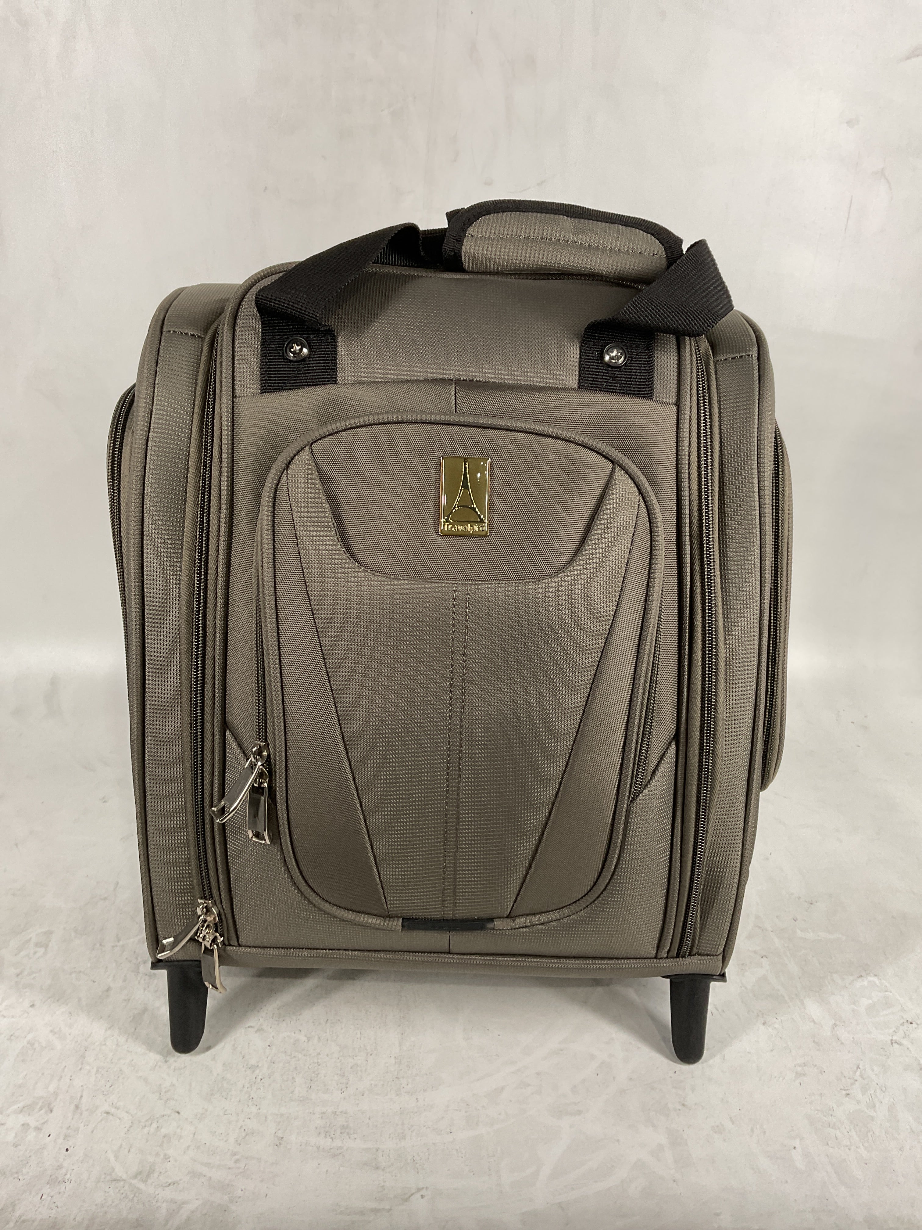 Travelpro Luggage Maxlite 5 Softside Lightweight Rolling Underseat Compact Carry on Upright 2 Wheel Bag, Men and Women Slate Green 15 Inch U5