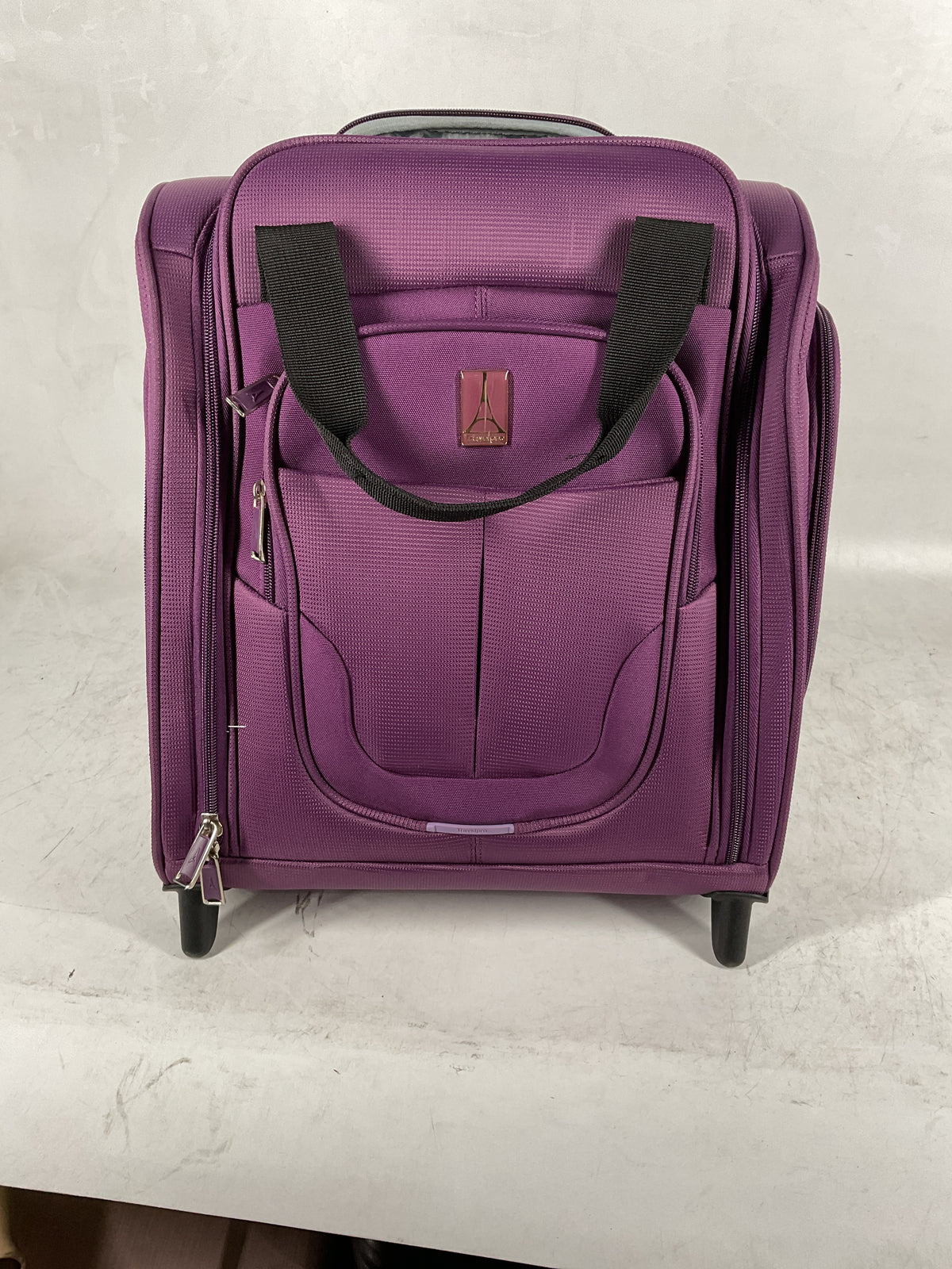 Travelpro Luggage Maxlite 5 Softside Lightweight Rolling Underseat Compact Carry on Upright 2 Wheel Bag, Men and Women Dusty Rose Pink 15 Inch U2