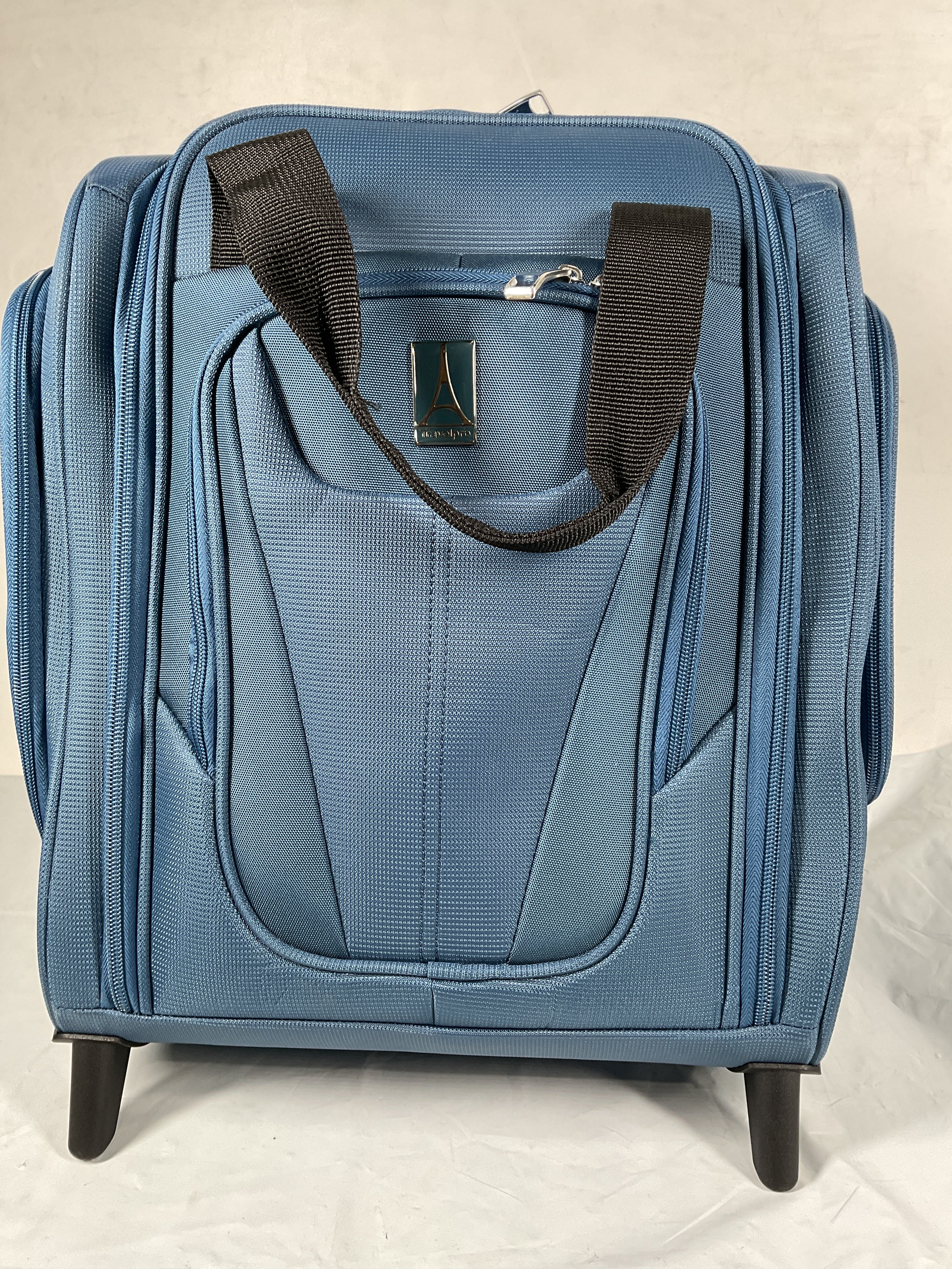 Travelpro Luggage Maxlite 5 Softside Lightweight Rolling Underseat Compact Carry on Upright 2 Wheel Bag, Men and Women ( Ensign Blue , 15-Inch ) Ensign Blue 15 Inch U17