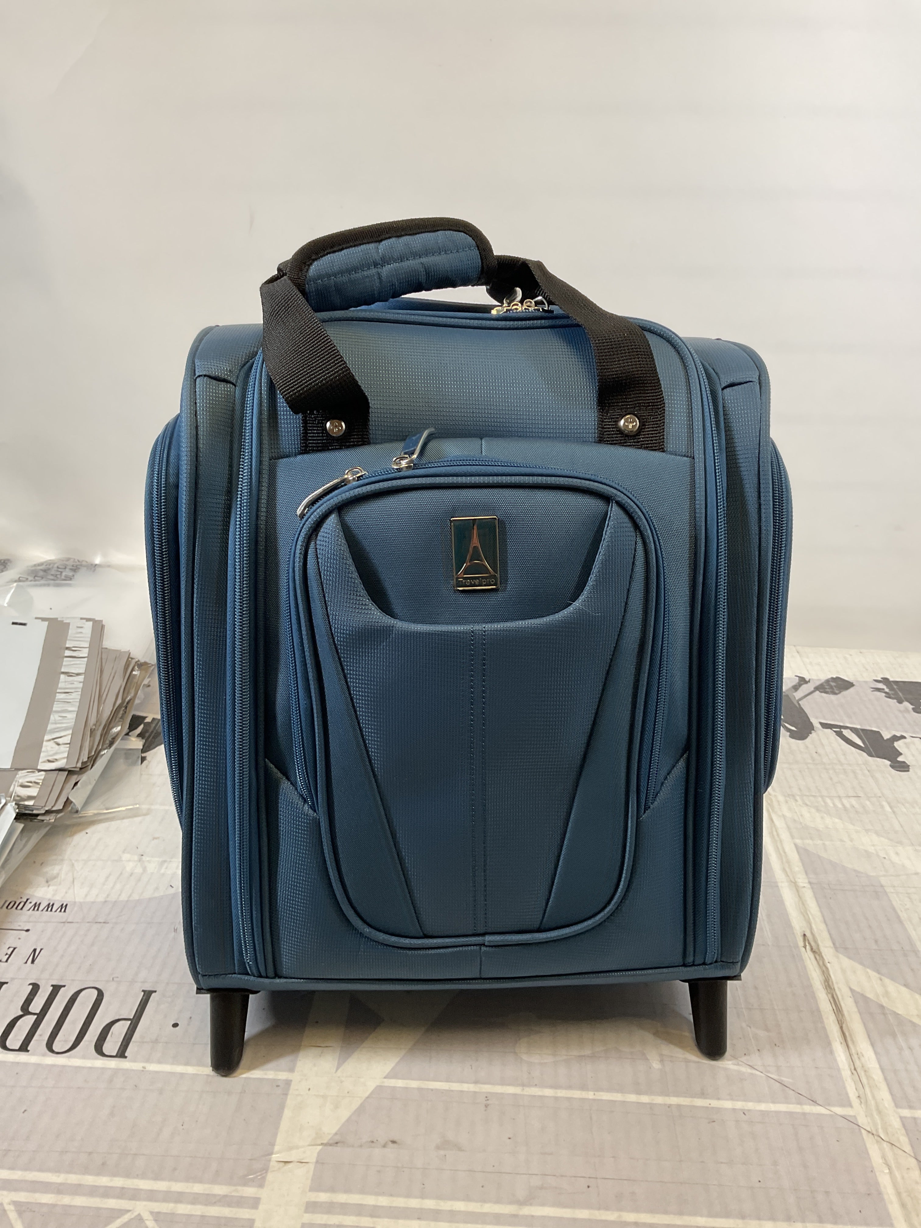 Travelpro Luggage Maxlite 5 Softside Lightweight Rolling Underseat Compact Carry on Upright 2 Wheel Bag, Men and Women ( Ensign Blue , 15-Inch ) Ensign Blue 15 Inch U20