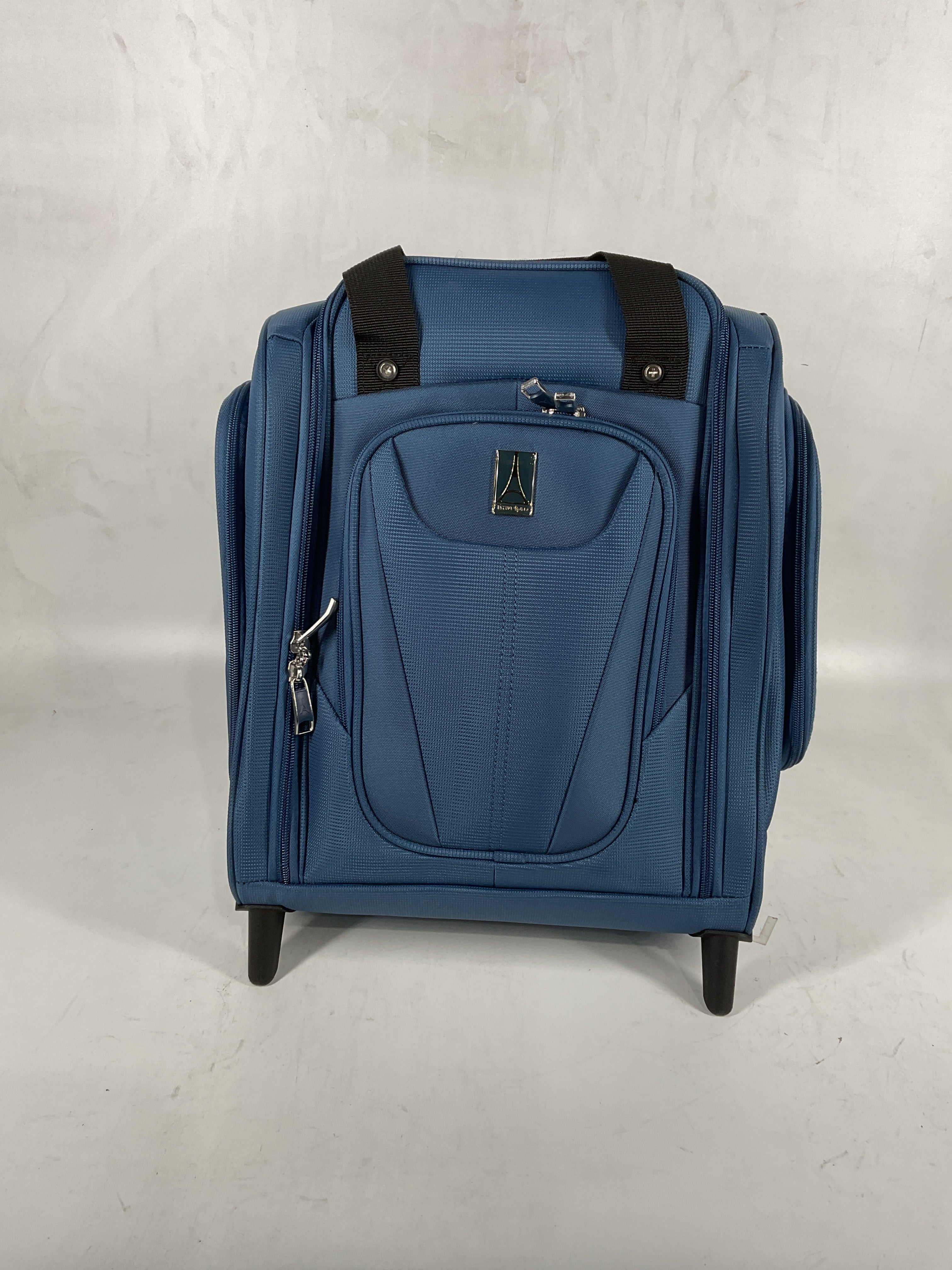 Travelpro Luggage Maxlite 5 Softside Lightweight Rolling Underseat Compact Carry on Upright 2 Wheel Bag, Men and Women Ensign Blue 15 Inch U3