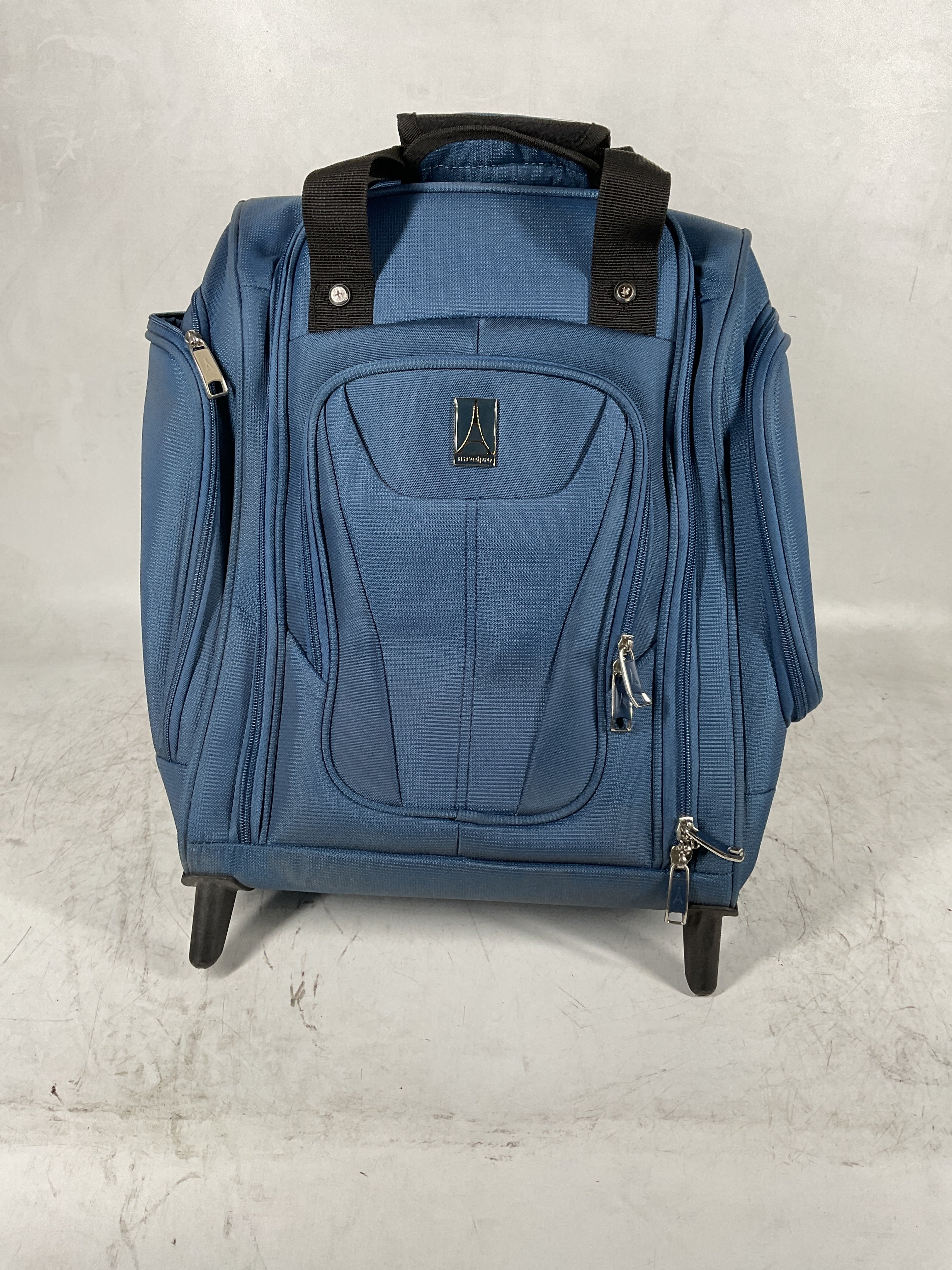 Travelpro Luggage Maxlite 5 Softside Lightweight Rolling Underseat Compact Carry on Upright 2 Wheel Bag, Men and Women Ensign Blue 15 Inch U4