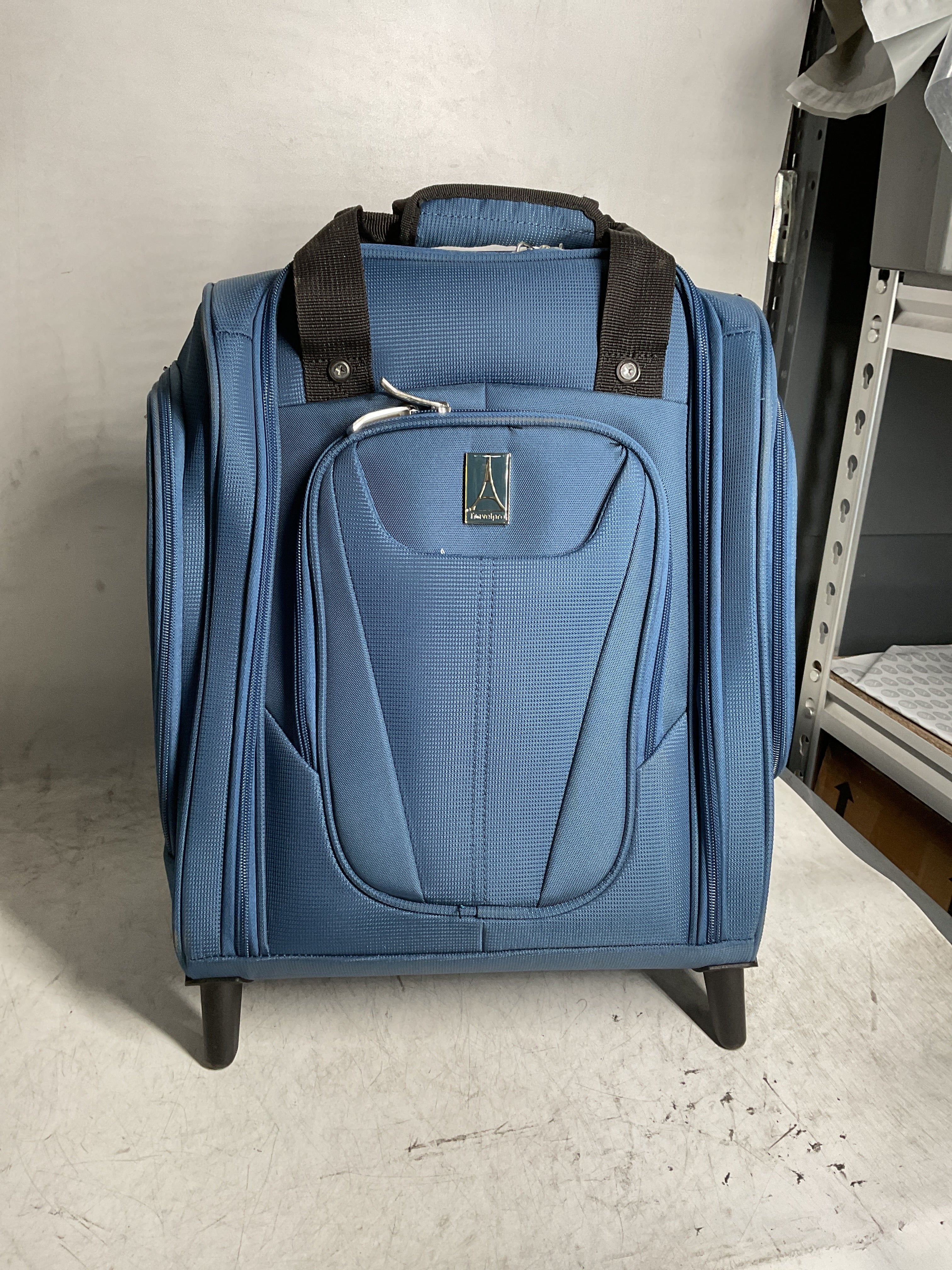 Travelpro Luggage Maxlite 5 Softside Lightweight Rolling Underseat Compact Carry on Upright 2 Wheel Bag, Men and Women ( Ensign Blue , 15-Inch ) Ensign Blue 15 Inch U9