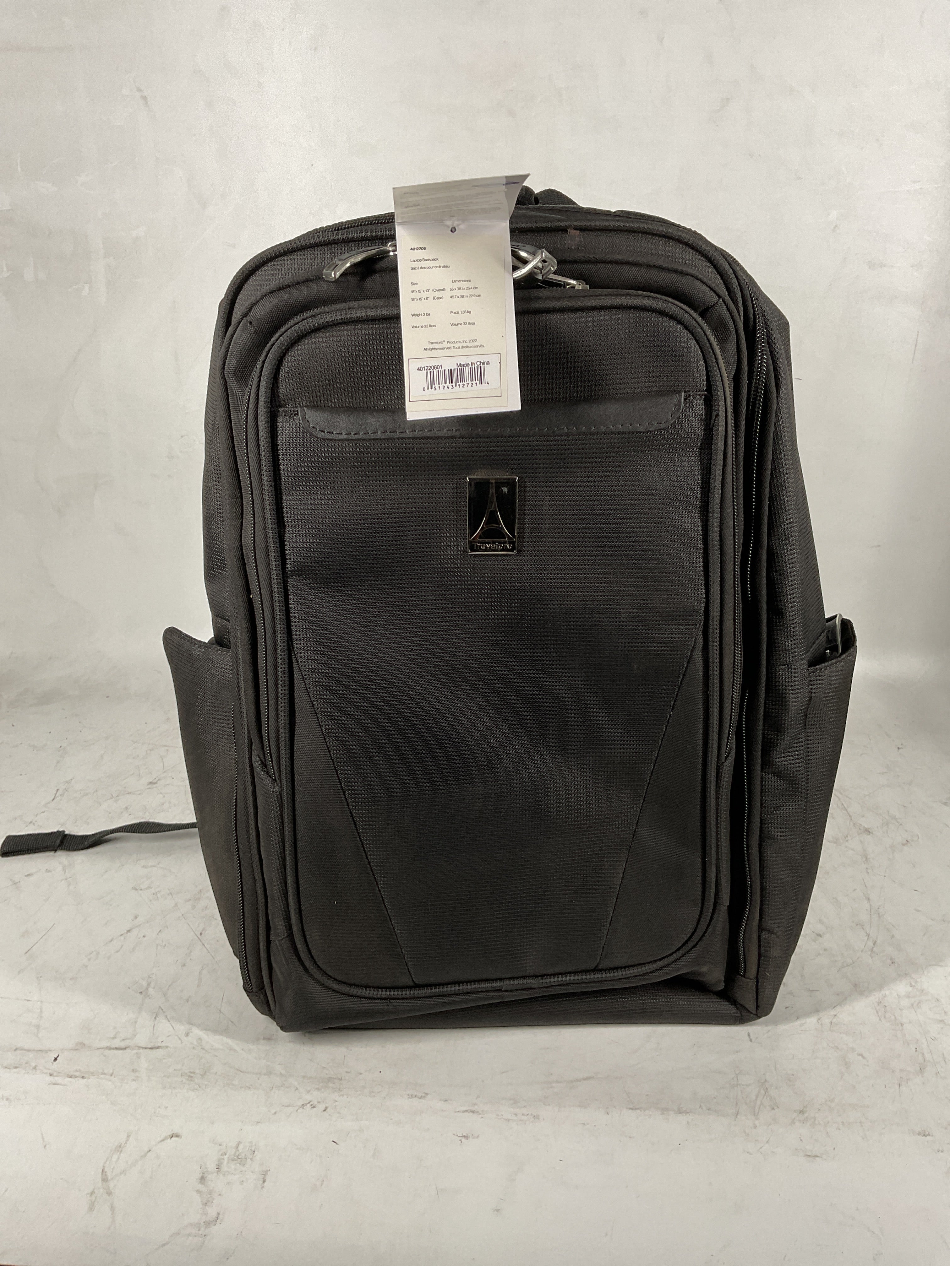 Travelpro Maxlite Lightweight Laptop Backpack, Fits up to 15 Inch Laptop and 11 Inch Tablet, Water Resistant, Men and Women, Work, School, Travel, Black, 18-Inch Black 18 Inch U2