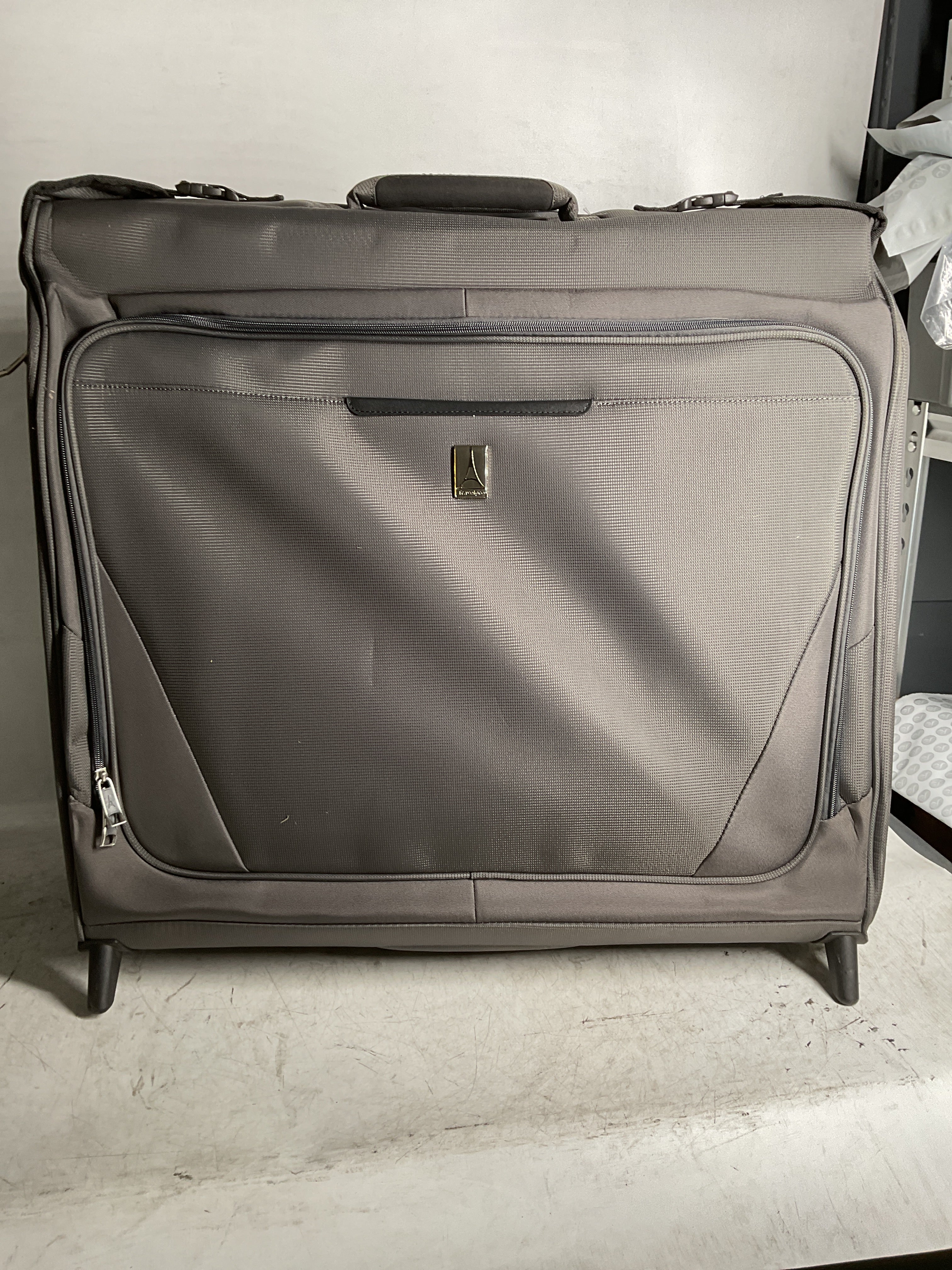 Travelpro Maxlite Lightweight Check-in Upright 2-Wheel Rolling Garment Bag, Men and Women, Business, Travel ( Shadow Grey , 24-Inch ) Shadow Grey 24 Inch U10