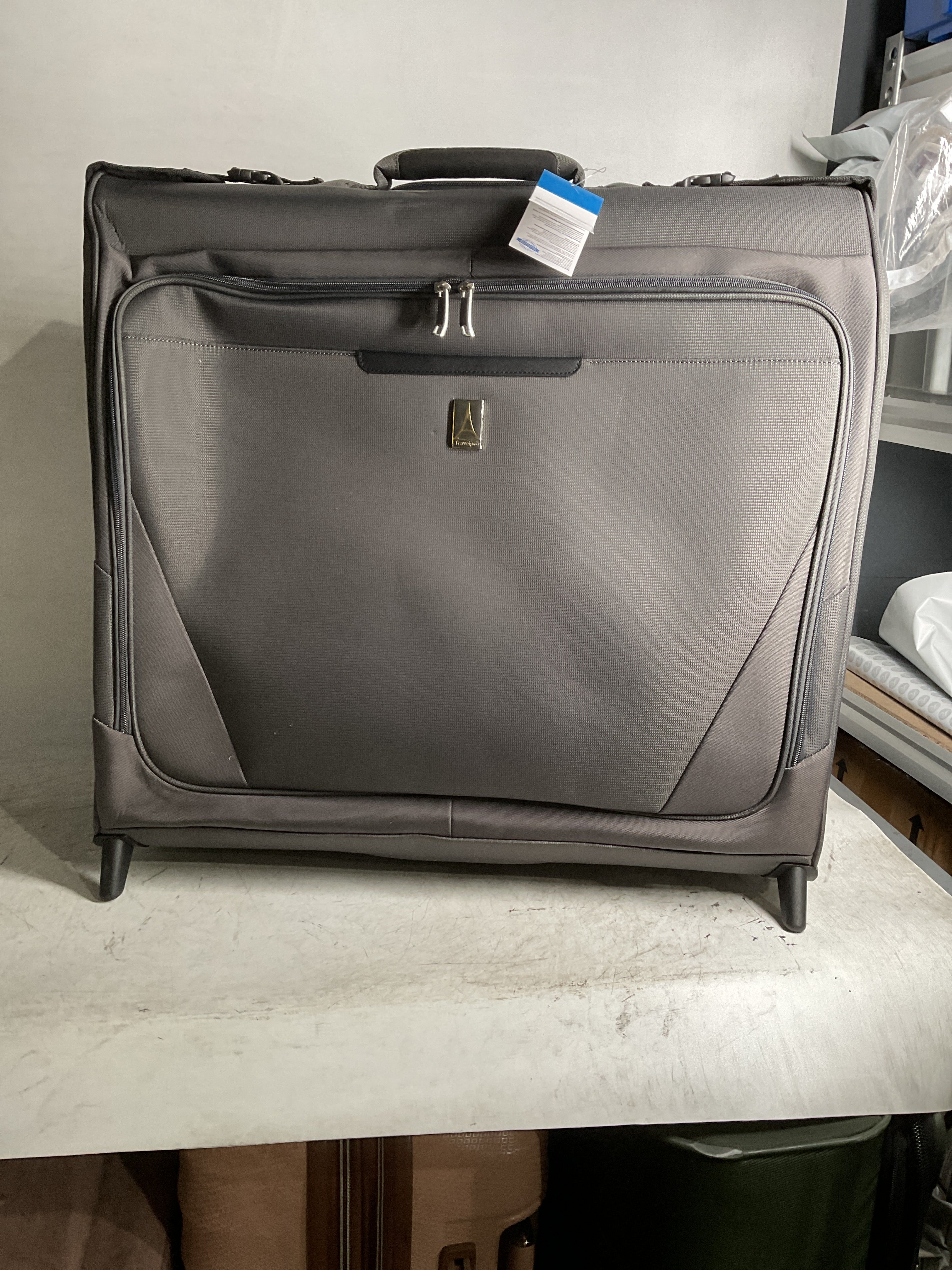 Travelpro Maxlite Lightweight Check-in Upright 2-Wheel Rolling Garment Bag, Men and Women, Business, Travel ( Shadow Grey , 24-Inch ) Shadow Grey 24 Inch U11