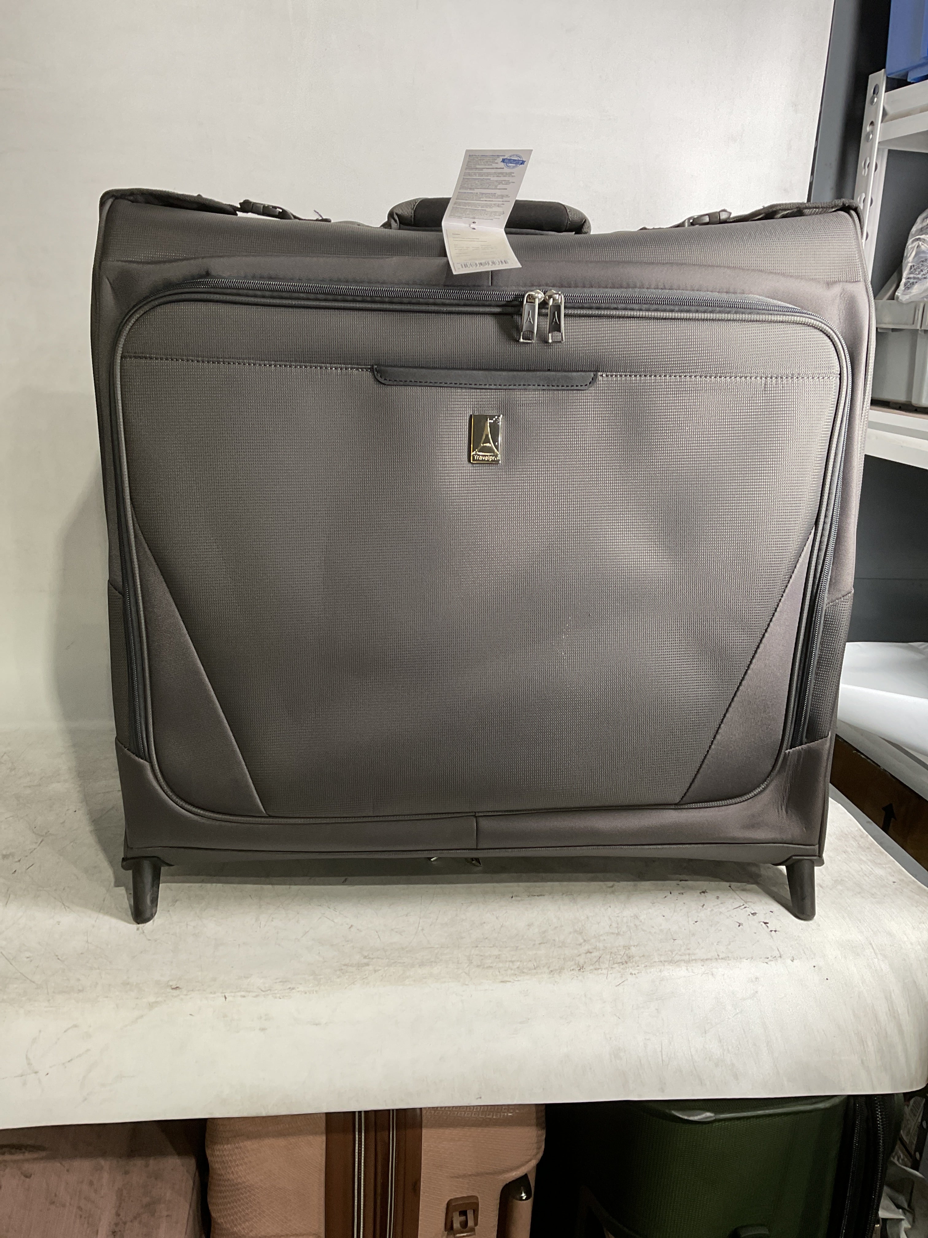 Travelpro Maxlite Lightweight Check-in Upright 2-Wheel Rolling Garment Bag, Men and Women, Business, Travel ( Shadow Grey , 24-Inch ) Shadow Grey 24 Inch U12