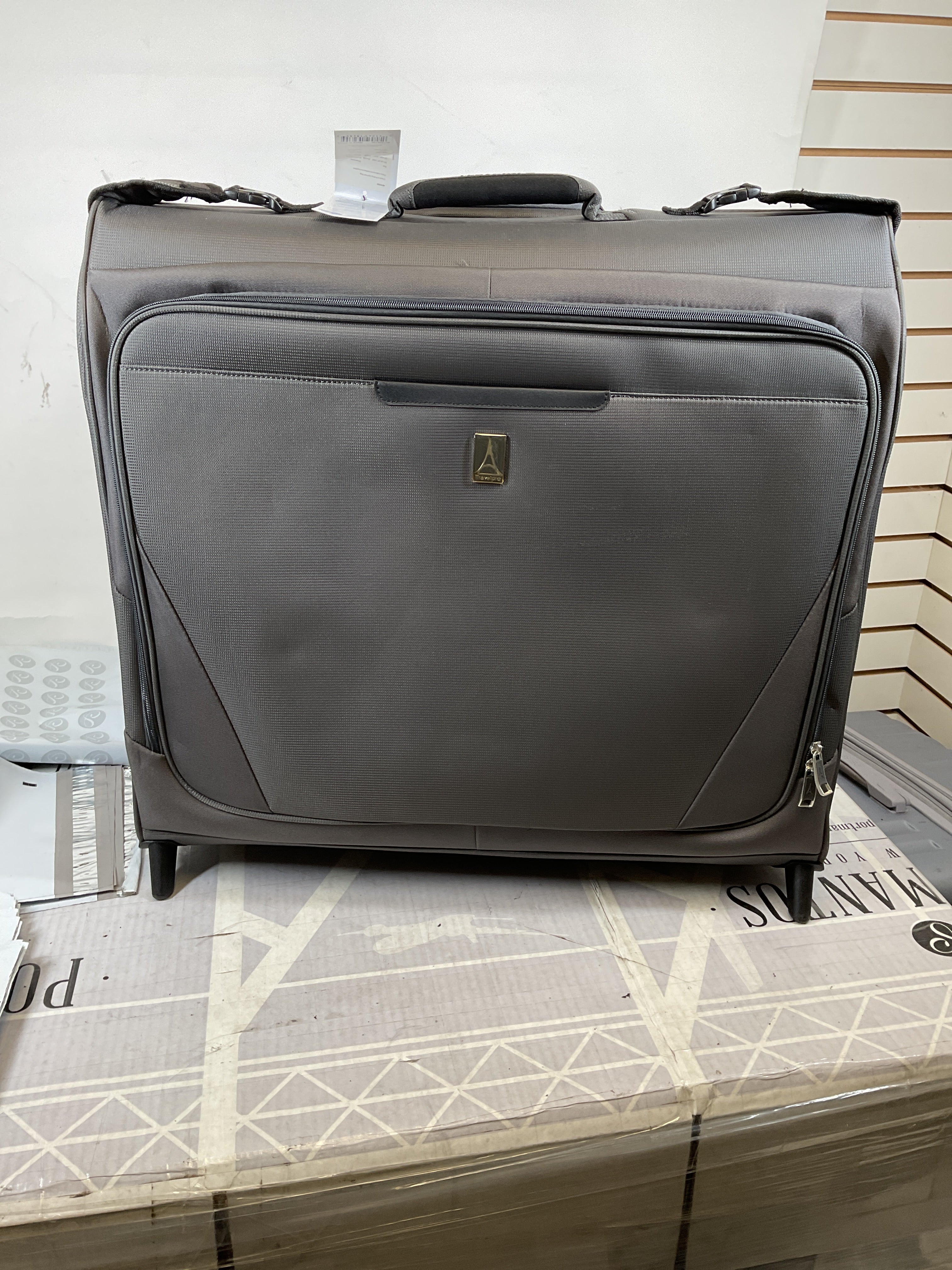 Travelpro Maxlite Lightweight Check-in Upright 2-Wheel Rolling Garment Bag, Men and Women, Business, Travel ( Shadow Grey , 24-Inch ) Shadow Grey 24 Inch U22