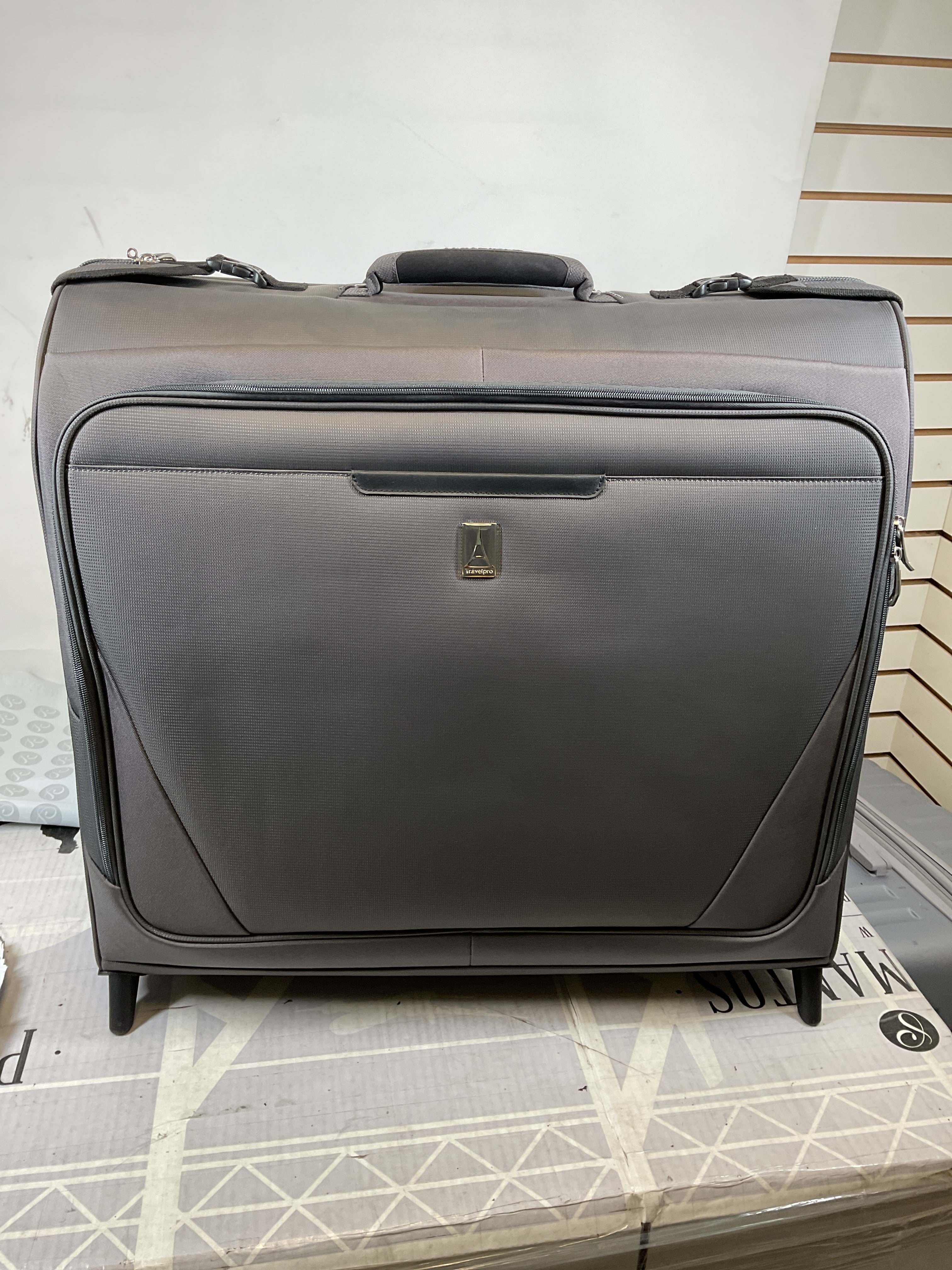 Travelpro Maxlite Lightweight Check-in Upright 2-Wheel Rolling Garment Bag, Men and Women, Business, Travel ( Shadow Grey , 24-Inch ) Shadow Grey 24 Inch U23