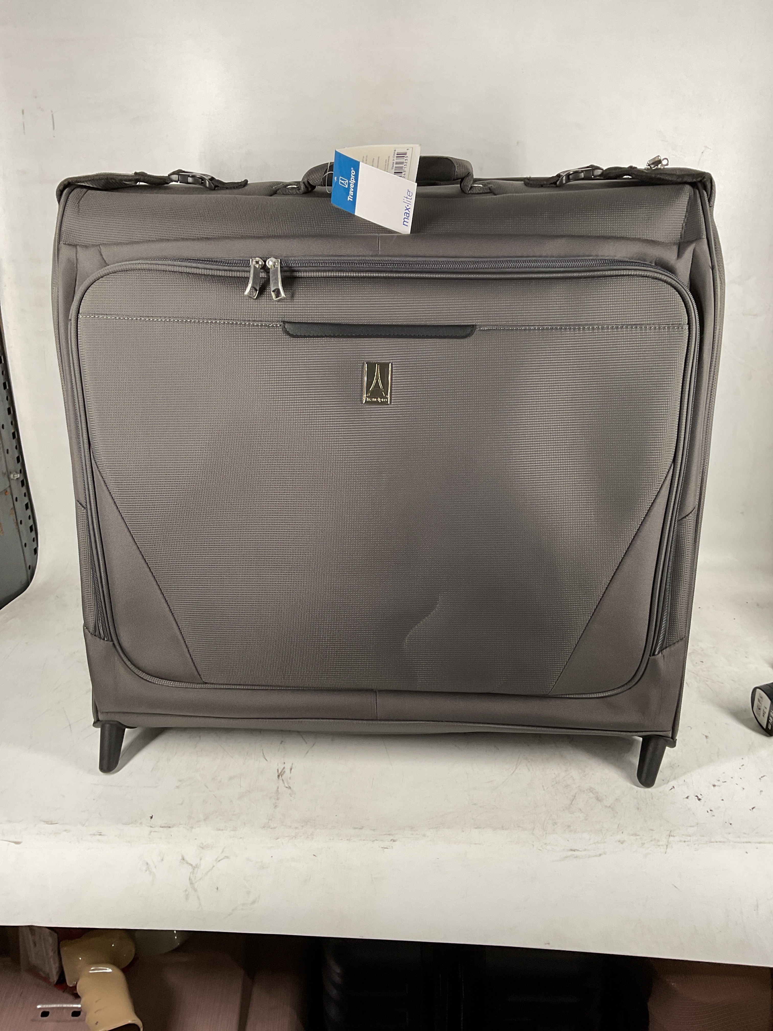 Travelpro Maxlite Lightweight Check-in Upright 2-Wheel Rolling Garment Bag, Men and Women, Business, Travel Shadow Grey 24 Inch U6