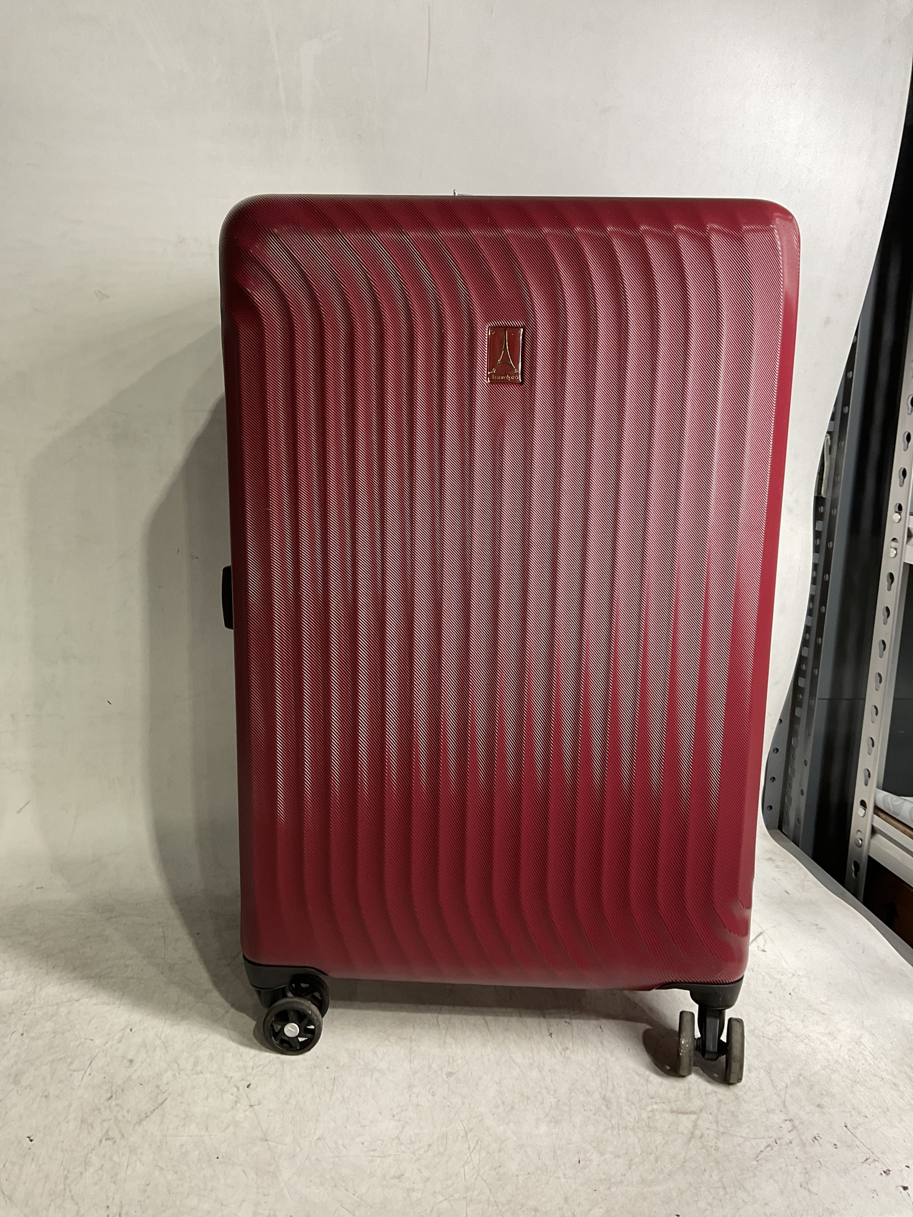 Travelpro Maxlite Air Hardside Expandable Luggage, 8 Spinner Wheels, Lightweight Hard Shell Polycarbonate ( Cabernet , Checked-Medium 25-Inch ) Cabernet Checked Medium 25 Inch U14