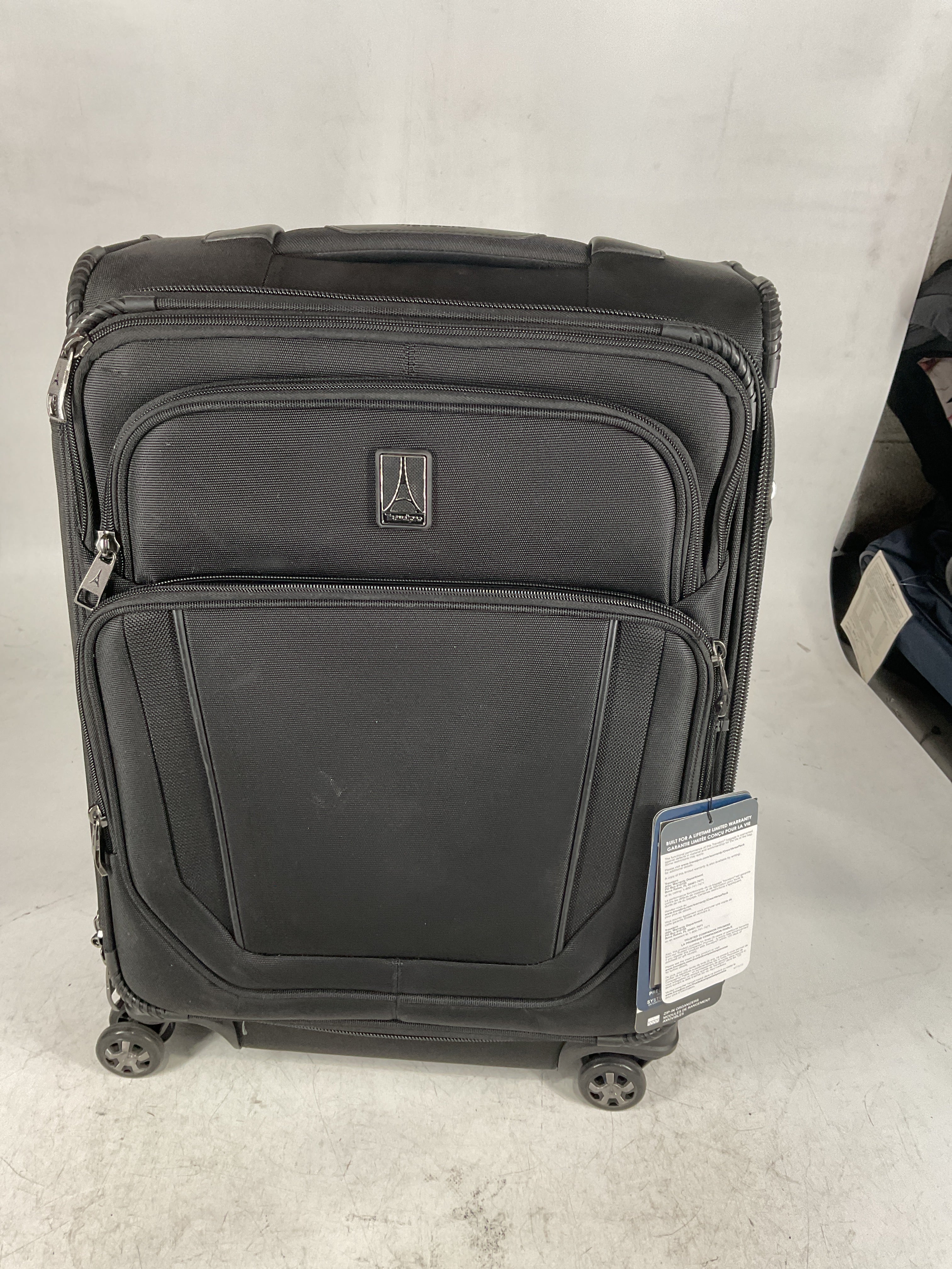Travelpro Crew Versapack Softside Expandable Spinner Wheel Luggage Jet Black Carry On 21 Inch U9