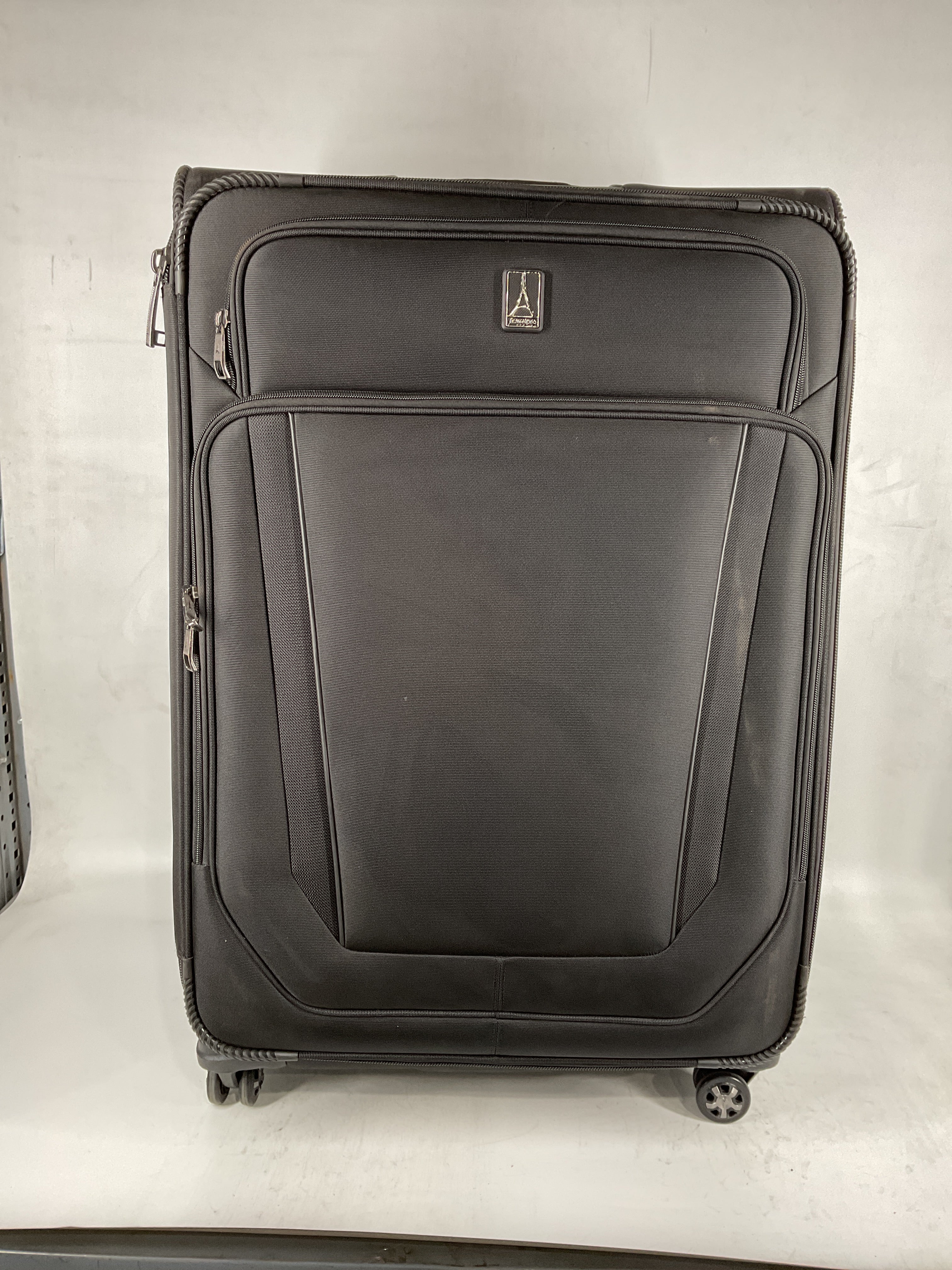 Travelpro Crew Versapack Softside Expandable Spinner Wheel Luggage Jet Black Checked Large 29 Inch U3