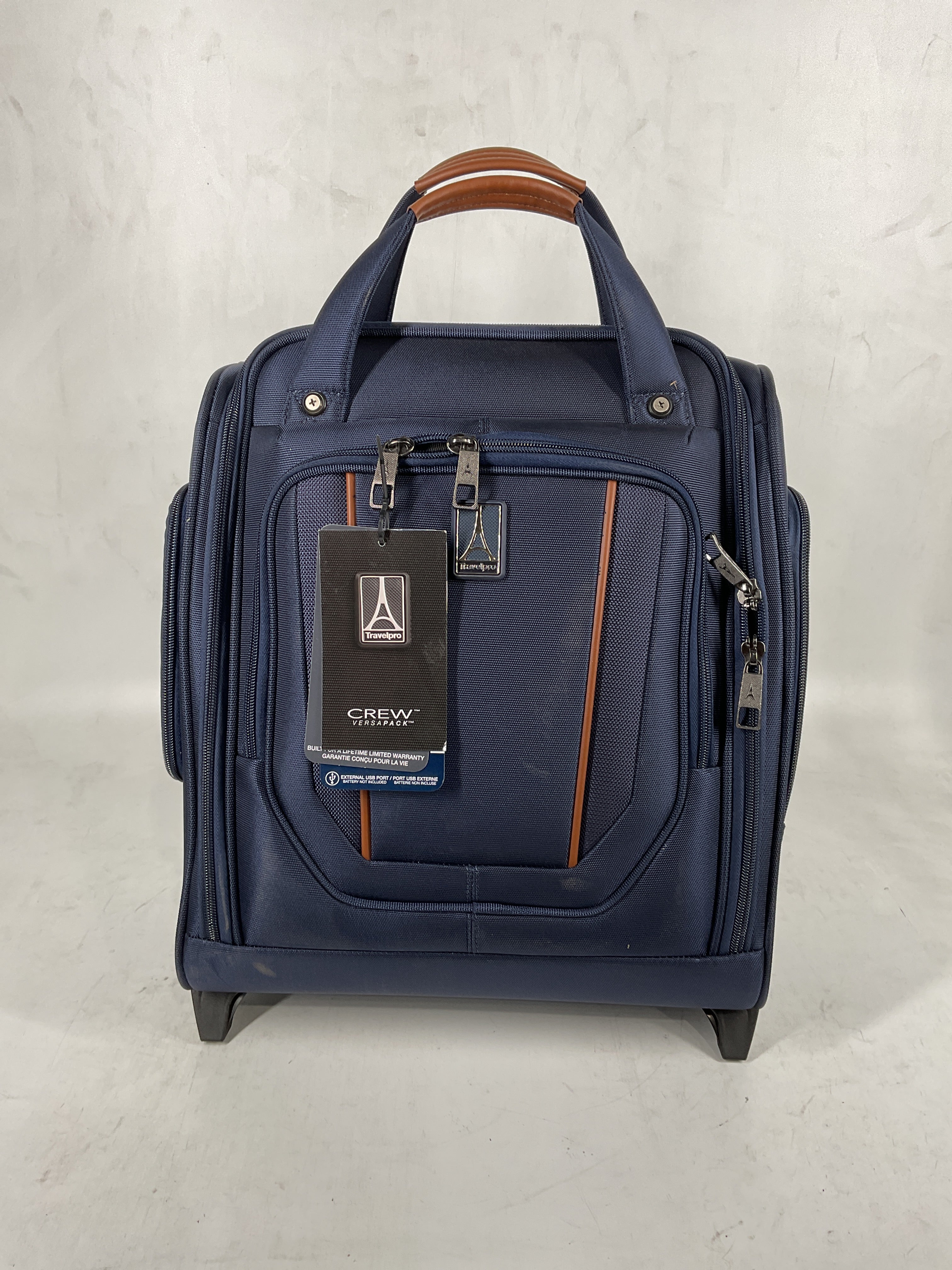 Travelpro Crew Versapack Rolling UnderSeat Carry-On Patriot Blue One Size U5