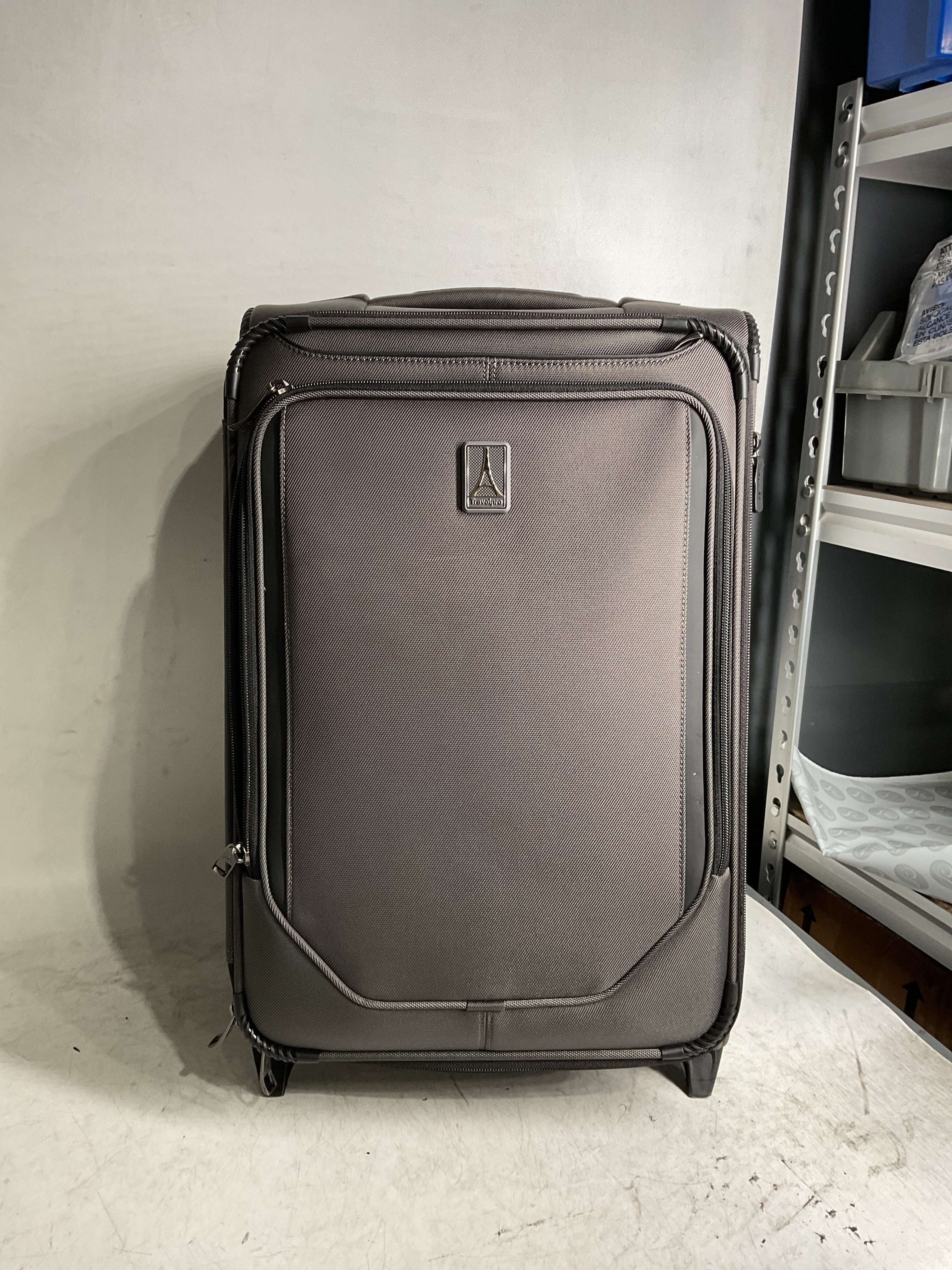 Travelpro Crew Classic Lightweight Softside Expandable Luggage, 2 Wheel Upright Rollaboard Suitcase, Men and Women ( Titanium Grey , Carry-On ) Titanium Grey Carry On U2