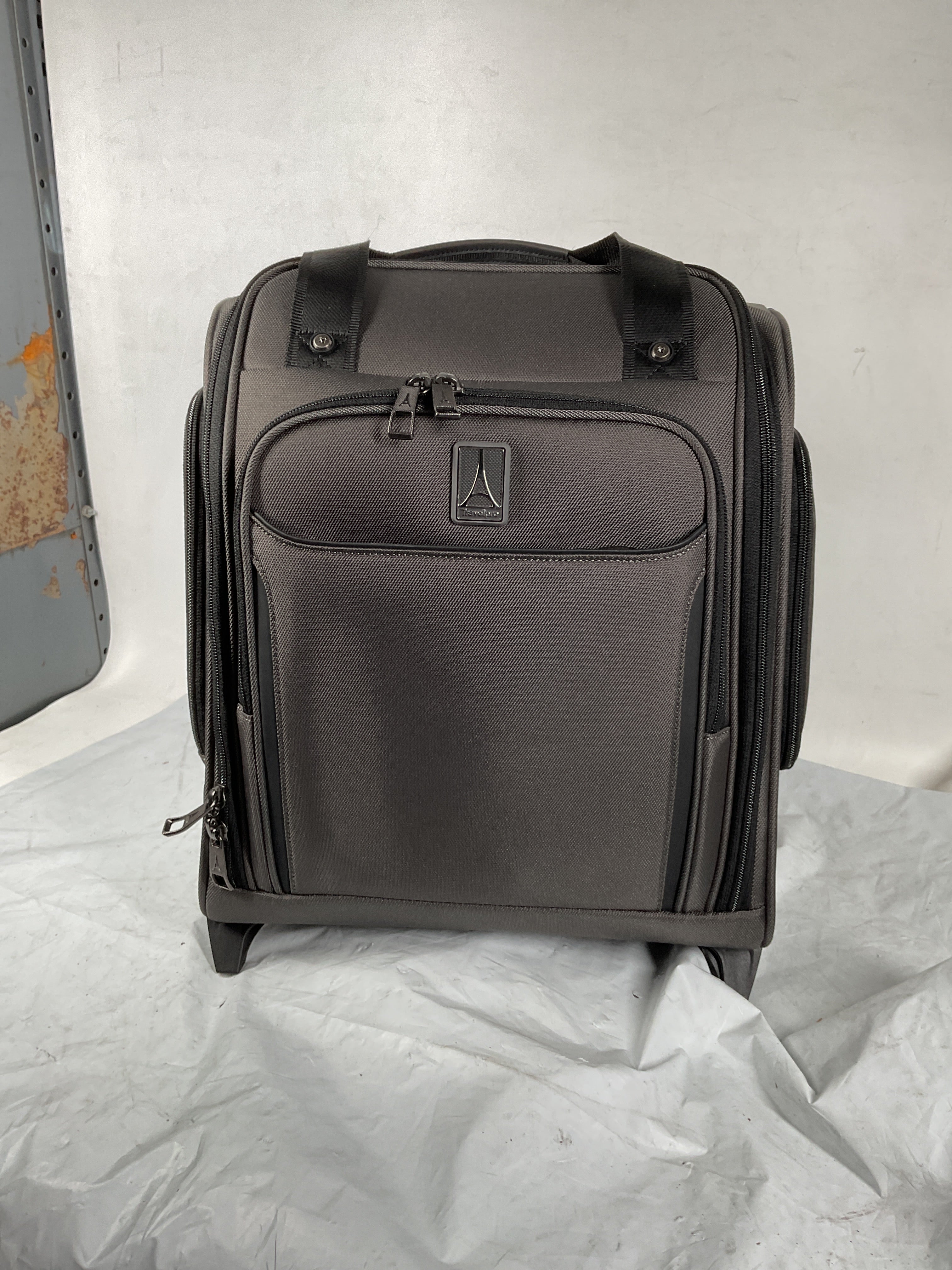 Travelpro Crew Classic Lightweight Softside Luggage, Rolling Underseat Carry on Bag, 14" Laptop or Tablet Sleeve, Men and Women, 17-Inch ( Titanium Grey , 17-Inch ) Titanium Grey 17 Inch U5