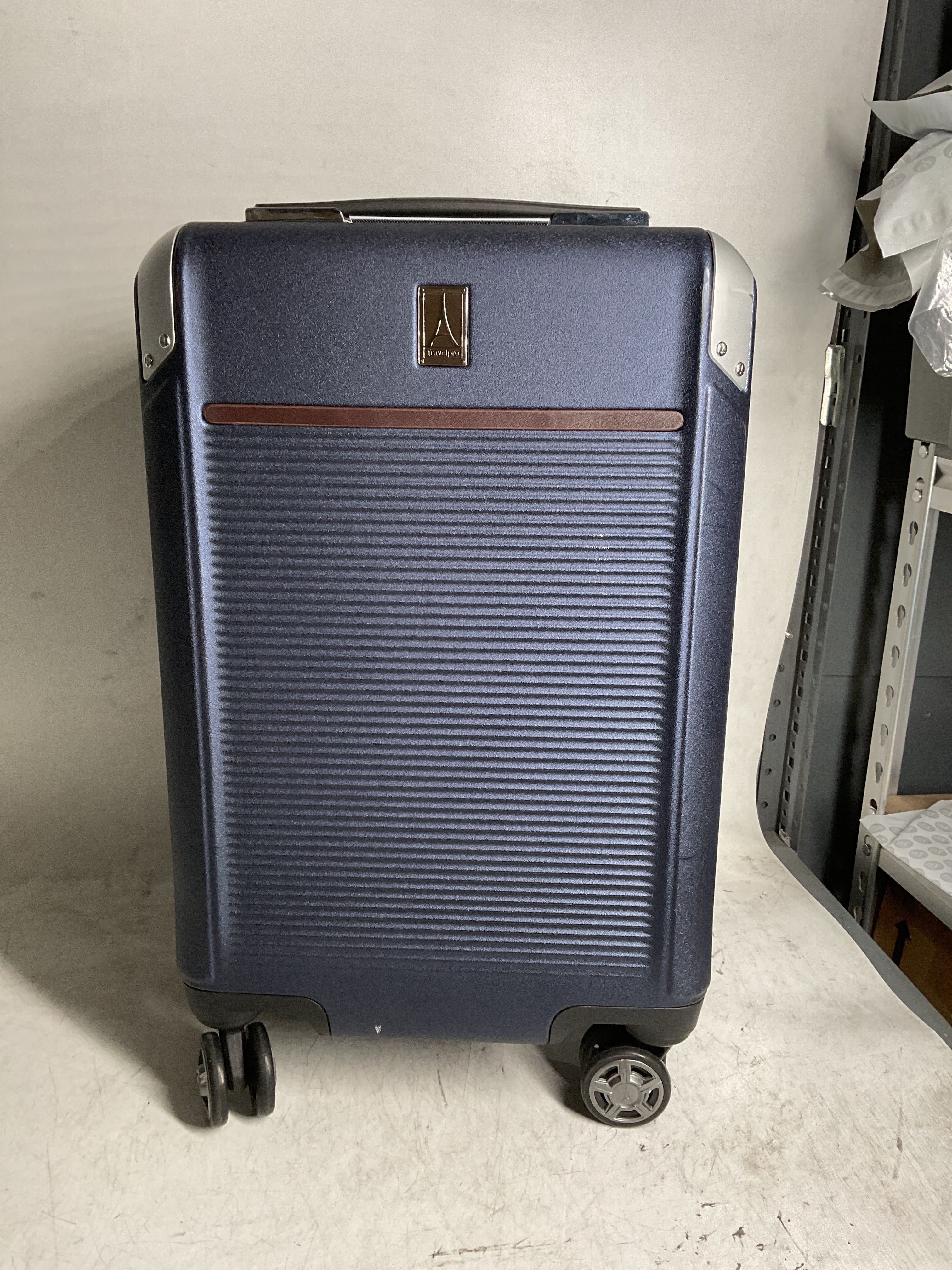 Travelpro Platinum Elite Hardside Expandable Spinner Wheel Luggage TSA Lock Hard Shell Polycarbonate Suitcase ( True Navy Blue , Carry-on 21-Inch ) True Navy Blue Carry On 21 Inch U1