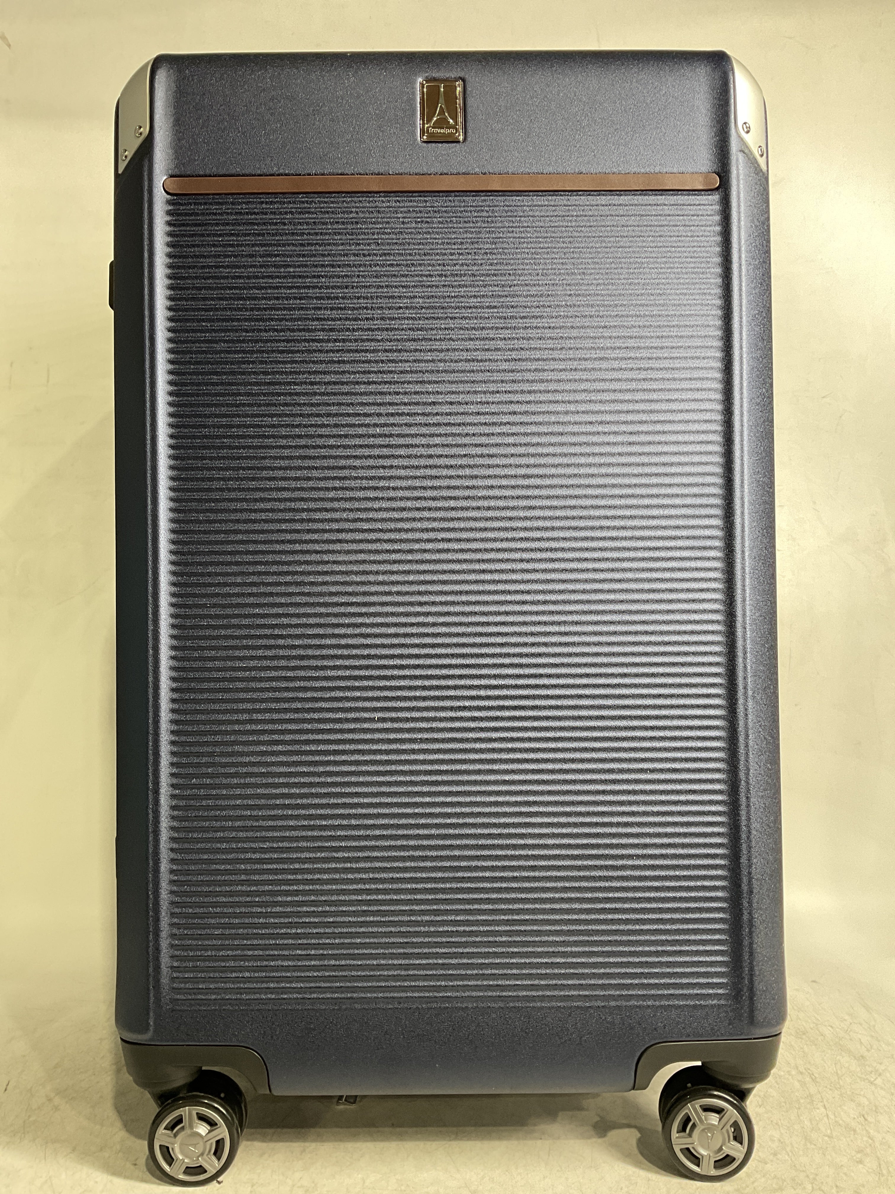 Travelpro Platinum Elite Hardside Expandable Spinner Wheel Luggage TSA Lock Hard Shell Polycarbonate Suitcase ( True Navy Blue , Checked- Large 28-Inch ) True Navy Blue Checked Large 28 Inch U2