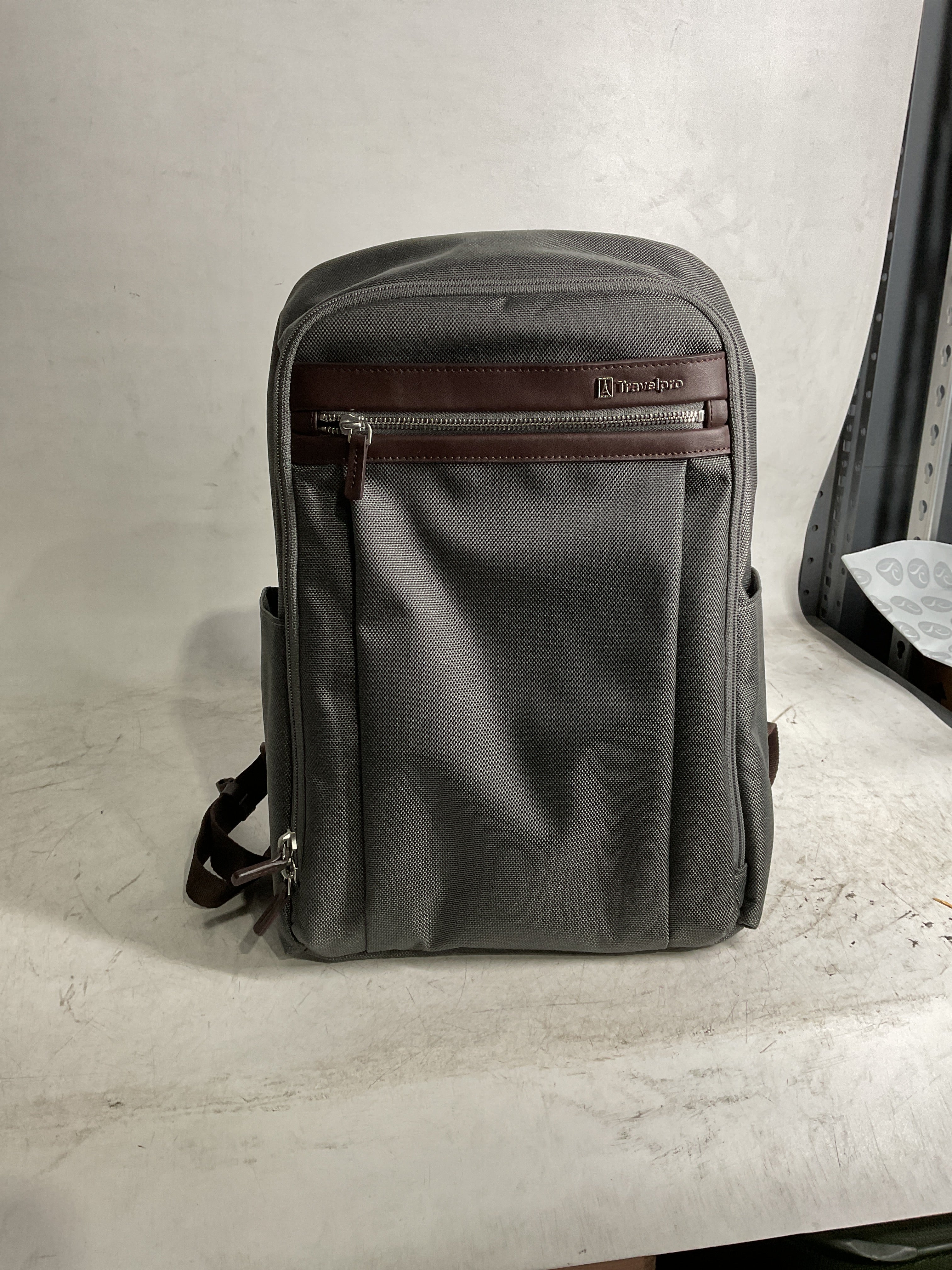 Travelpro Platinum Elite Laptop Travel Backpack, Fits up to 16 Inch Laptop, Business, Water Resistant, Men and Women ( Grey , 16 Inch ) Grey 16 Inch U1