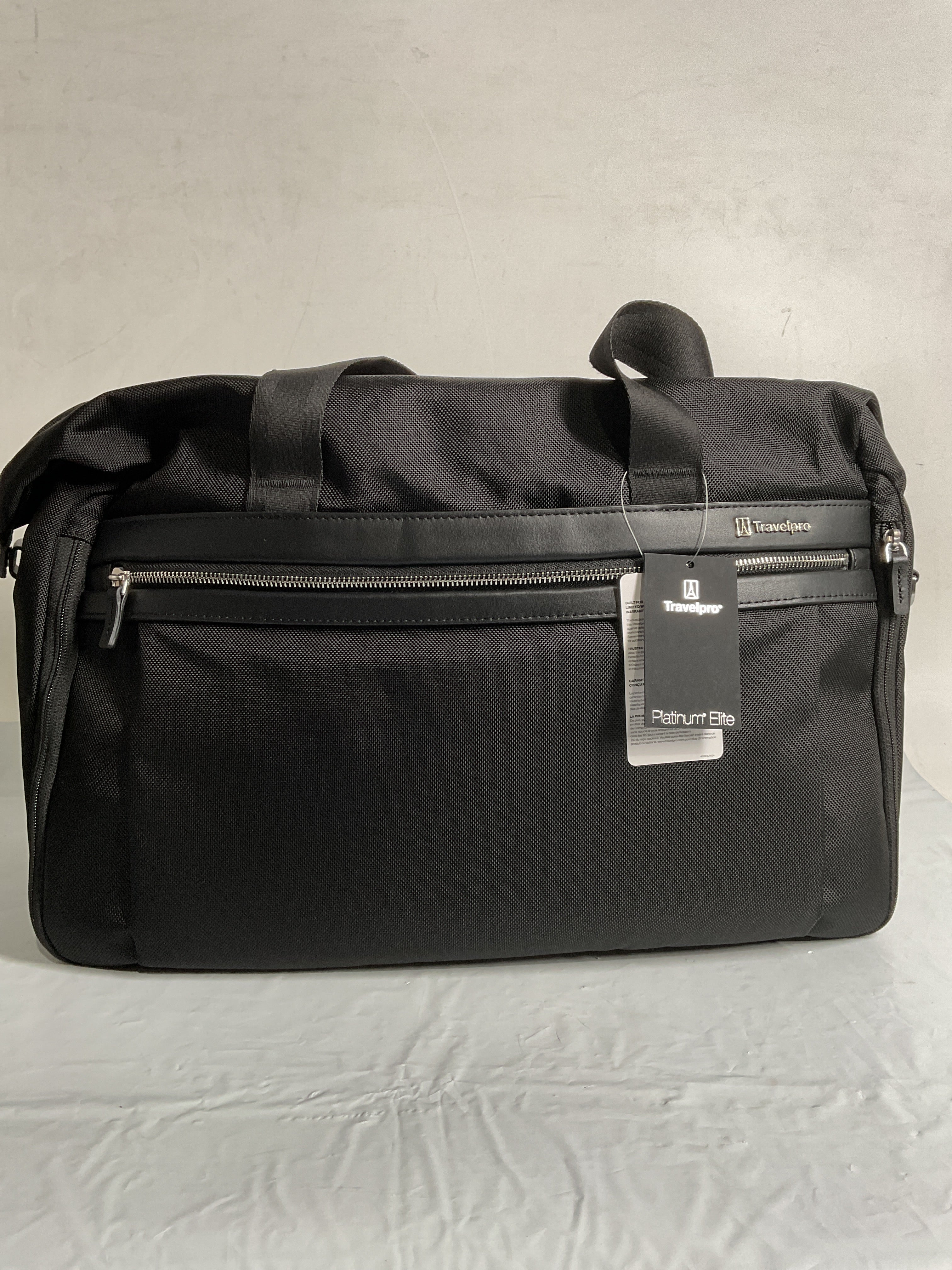 Travelpro Platinum Elite Carry on Soft Travel Duffel Bag, Weekender, Gym Bag, Men and Women ( Black , 19 Inch ) Black 19 Inch U2