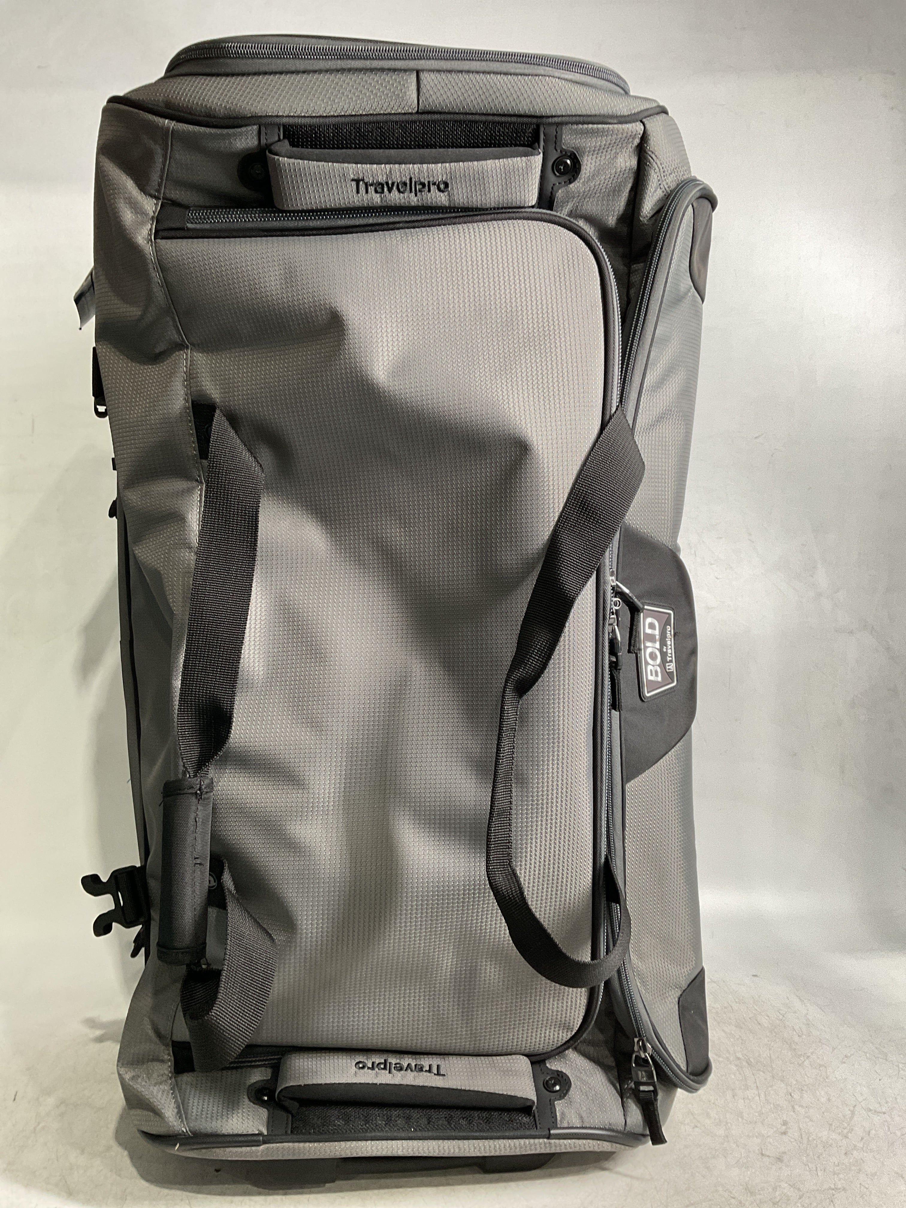 Travelpro Bold Drop Bottom Wheeled Rolling Duffel Bag ( Grey/Black , 30-Inch ) Grey/Black 30 Inch U4