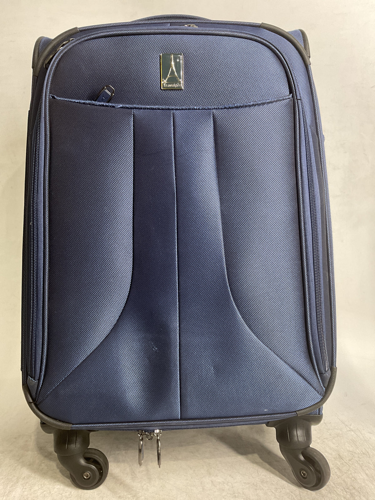 Travelpro Softside Expandable Luggage with 4 spinner wheels blue U1