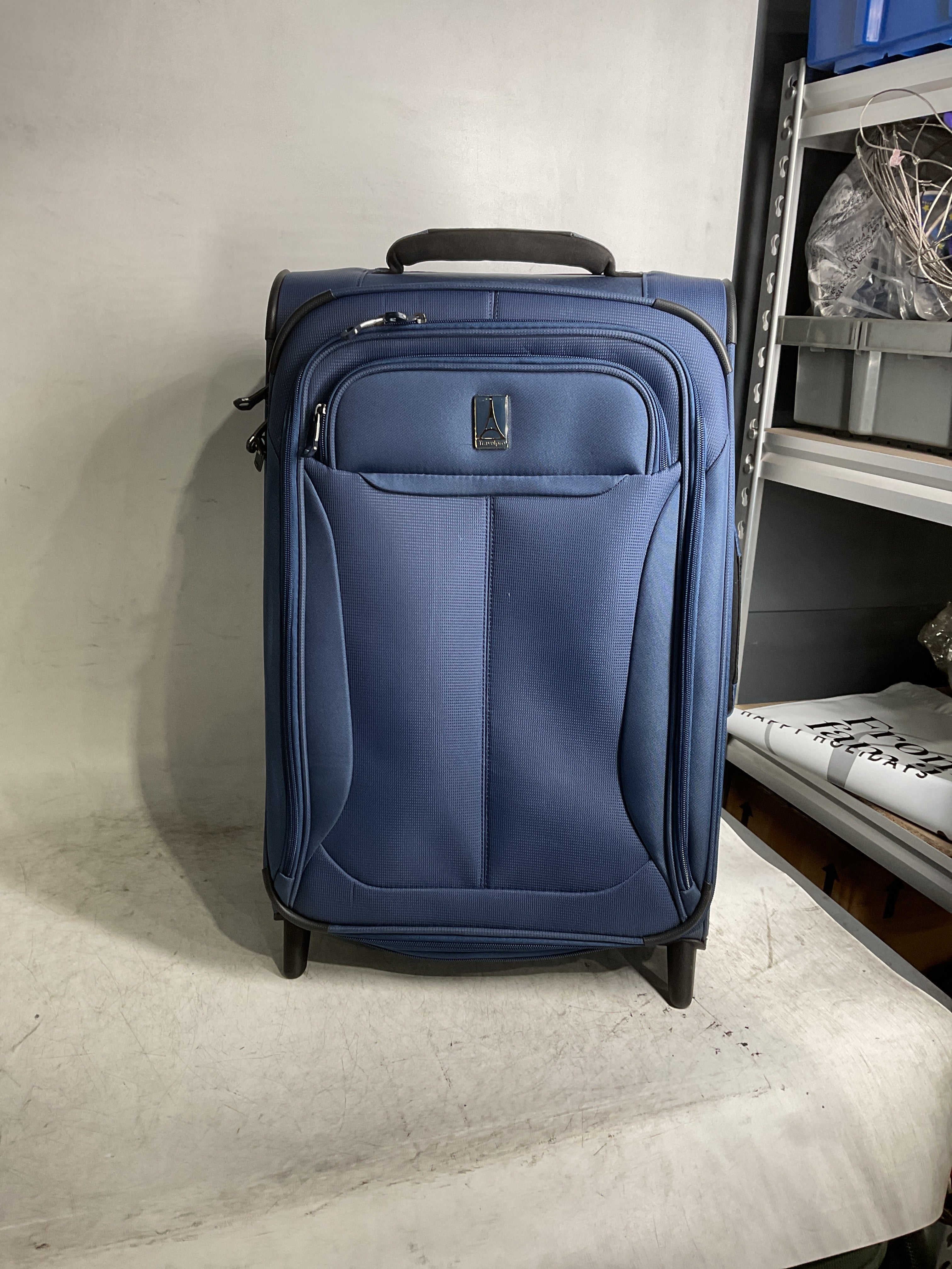 Travelpro Tourlite Softside Expandable Upright 2 Wheel Luggage, Lightweight Suitcase, Men and Women ( Blue , Carry-on 22-Inch ) Blue Carry On 22 Inch U5
