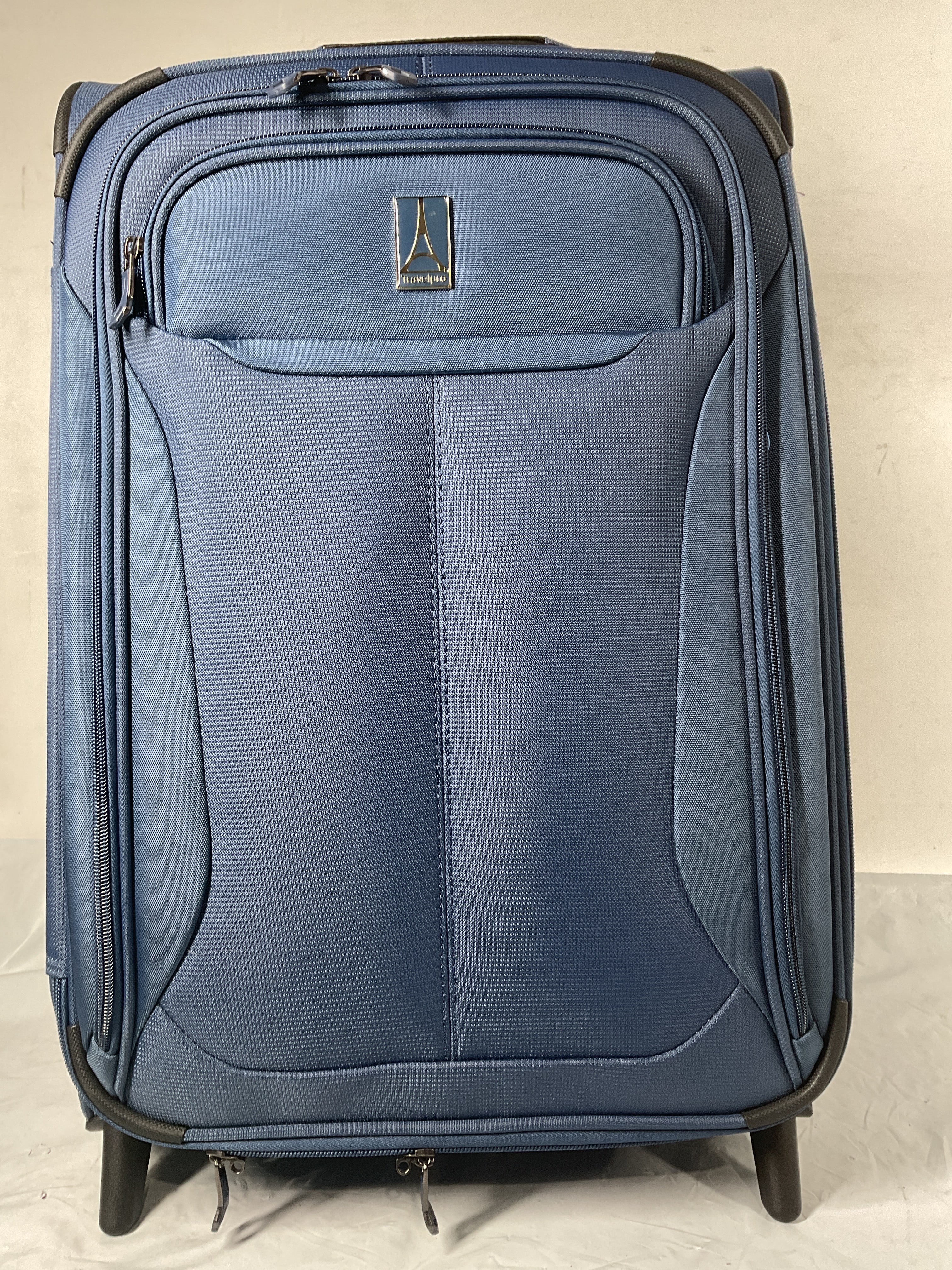 Travelpro Tourlite Softside Expandable Upright 2 Wheel Luggage, Lightweight Suitcase, Men and Women ( Blue , Carry-on 22-Inch ) Blue Carry On 22 Inch U8