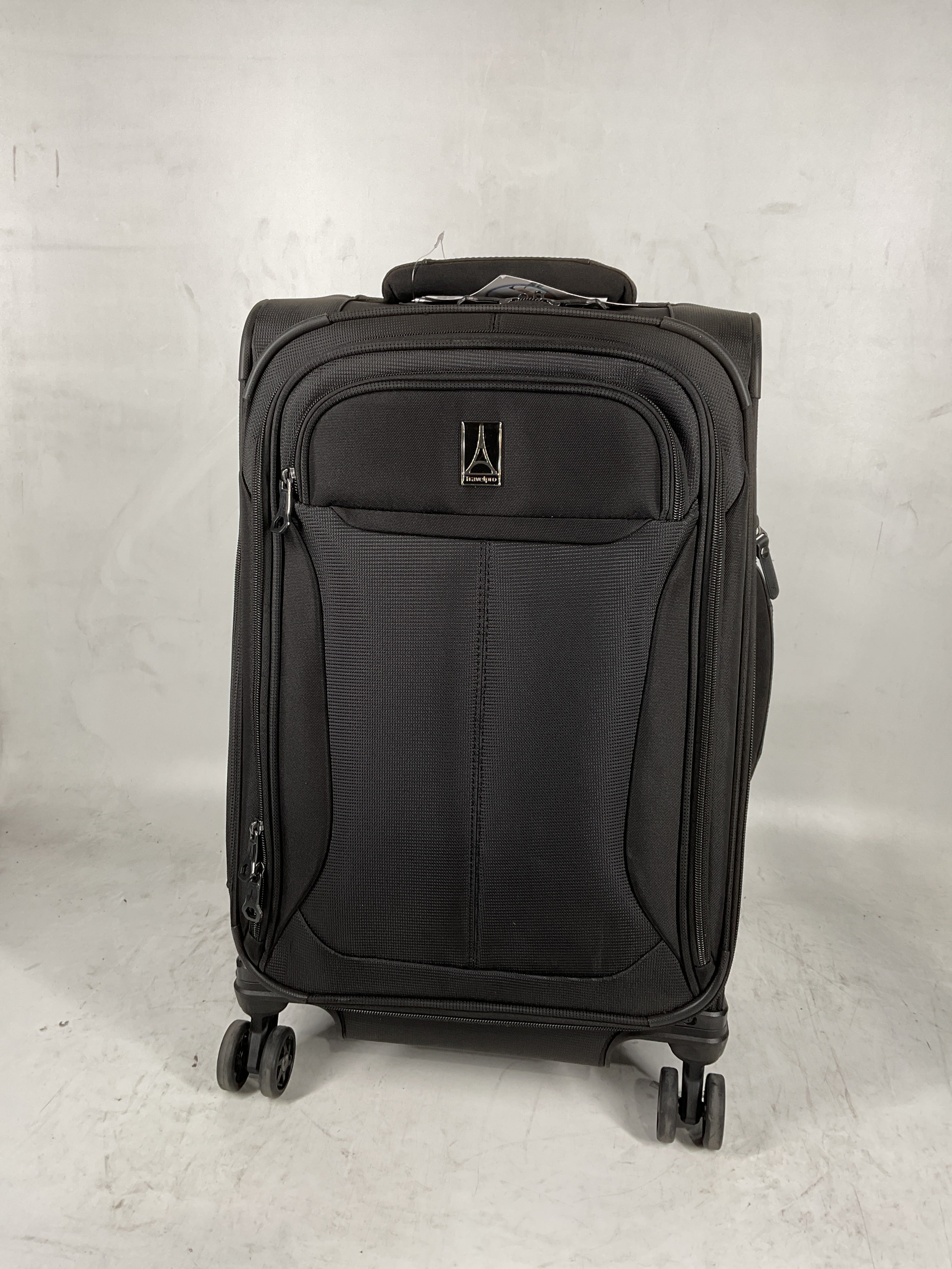 Travelpro Tourlite Softside Expandable Luggage with 4 Spinner Wheels, Lightweight Suitcase, Men and Women Black Carry On 21 Inch U24