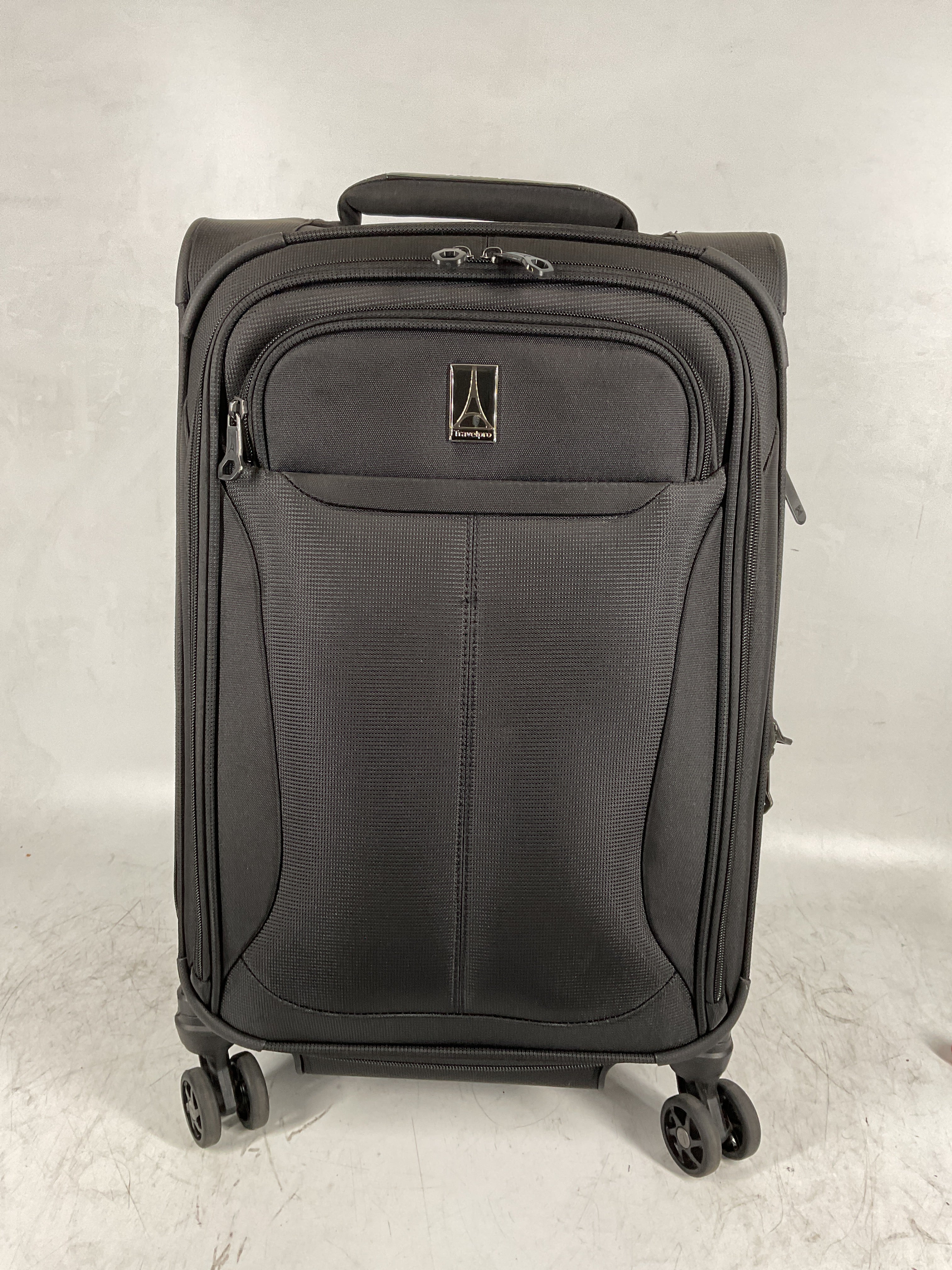 Travelpro Tourlite Softside Expandable Luggage with 4 Spinner Wheels, Lightweight Suitcase, Men and Women ( Black , Carry-On 21-Inch ) Black Carry On 21 Inch U31