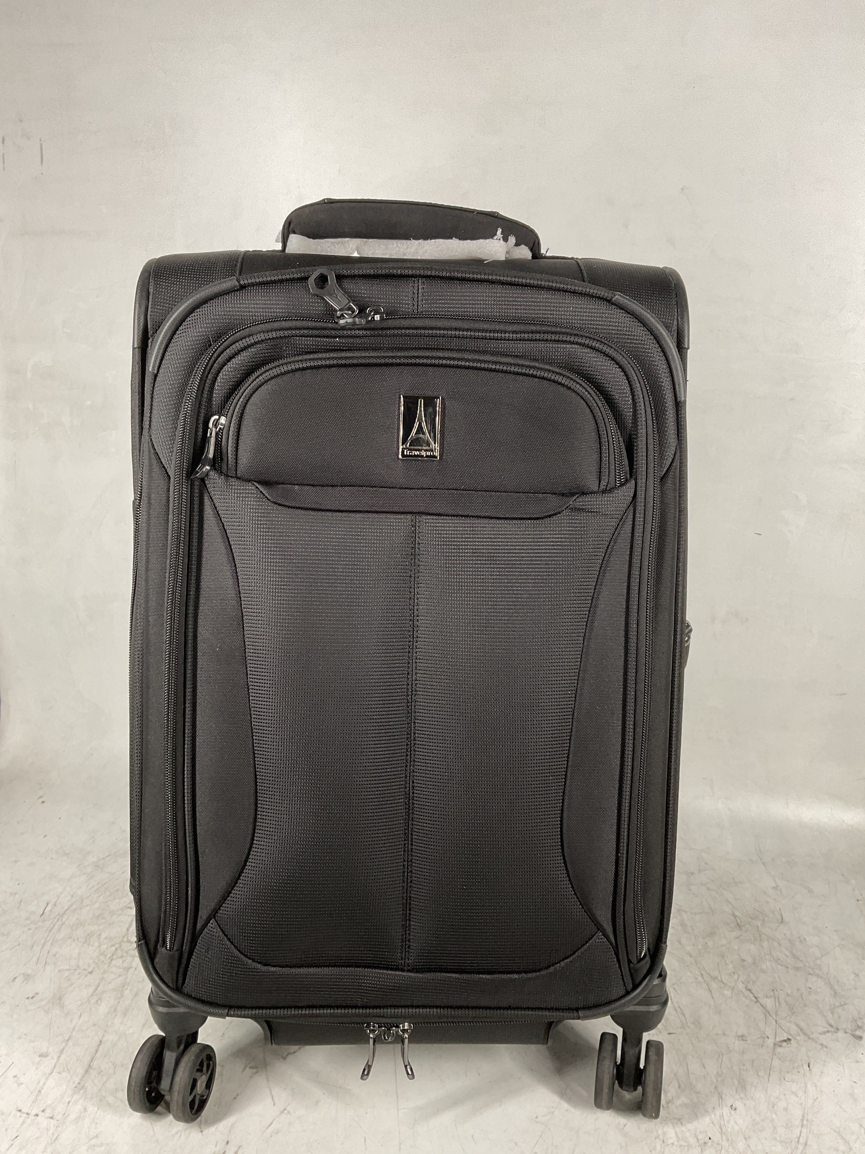 Travelpro Tourlite Softside Expandable Luggage with 4 Spinner Wheels, Lightweight Suitcase, Men and Women ( Black , Carry-On 21-Inch ) Black Carry On 21 Inch U33