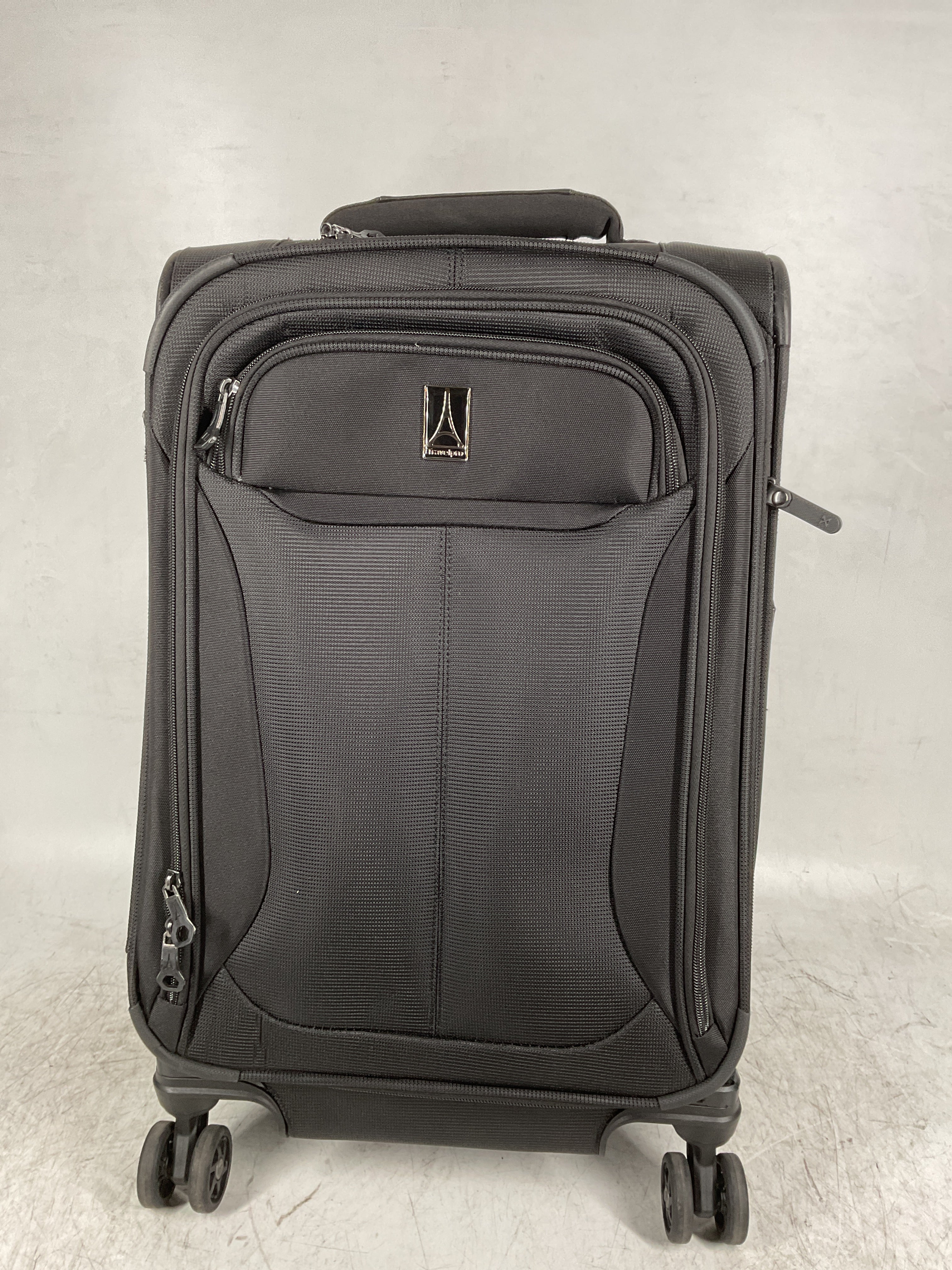 Travelpro Tourlite Softside Expandable Luggage with 4 Spinner Wheels, Lightweight Suitcase, Men and Women ( Black , Carry-On 21-Inch ) Black Carry On 21 Inch U41