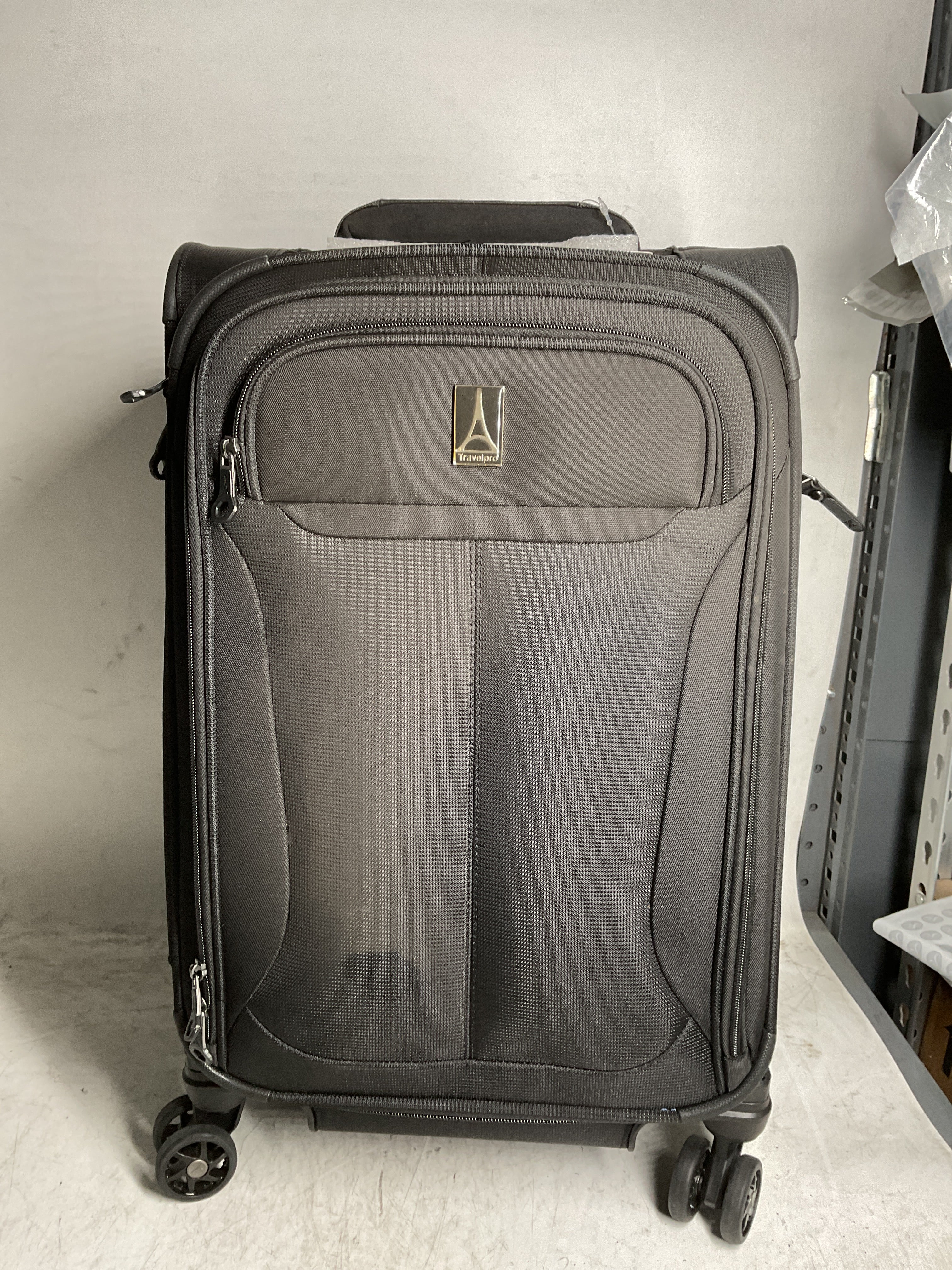 Travelpro Tourlite Softside Expandable Luggage with 4 Spinner Wheels, Lightweight Suitcase, Men and Women ( Black , Carry-On 21-Inch ) Black Carry On 21 Inch U42