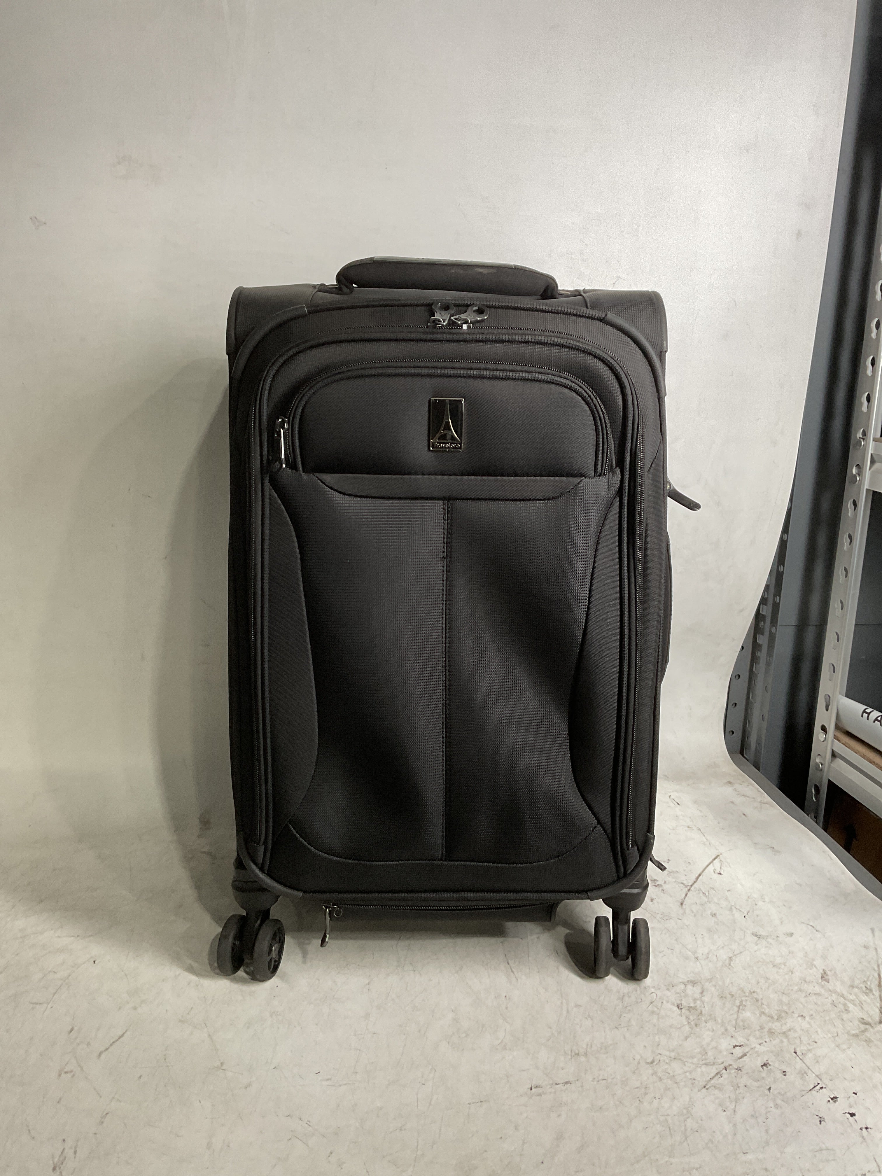 Travelpro Tourlite Softside Expandable Luggage with 4 Spinner Wheels, Lightweight Suitcase, Men and Women ( Black , Carry-On 21-Inch ) Black Carry On 21 Inch U57
