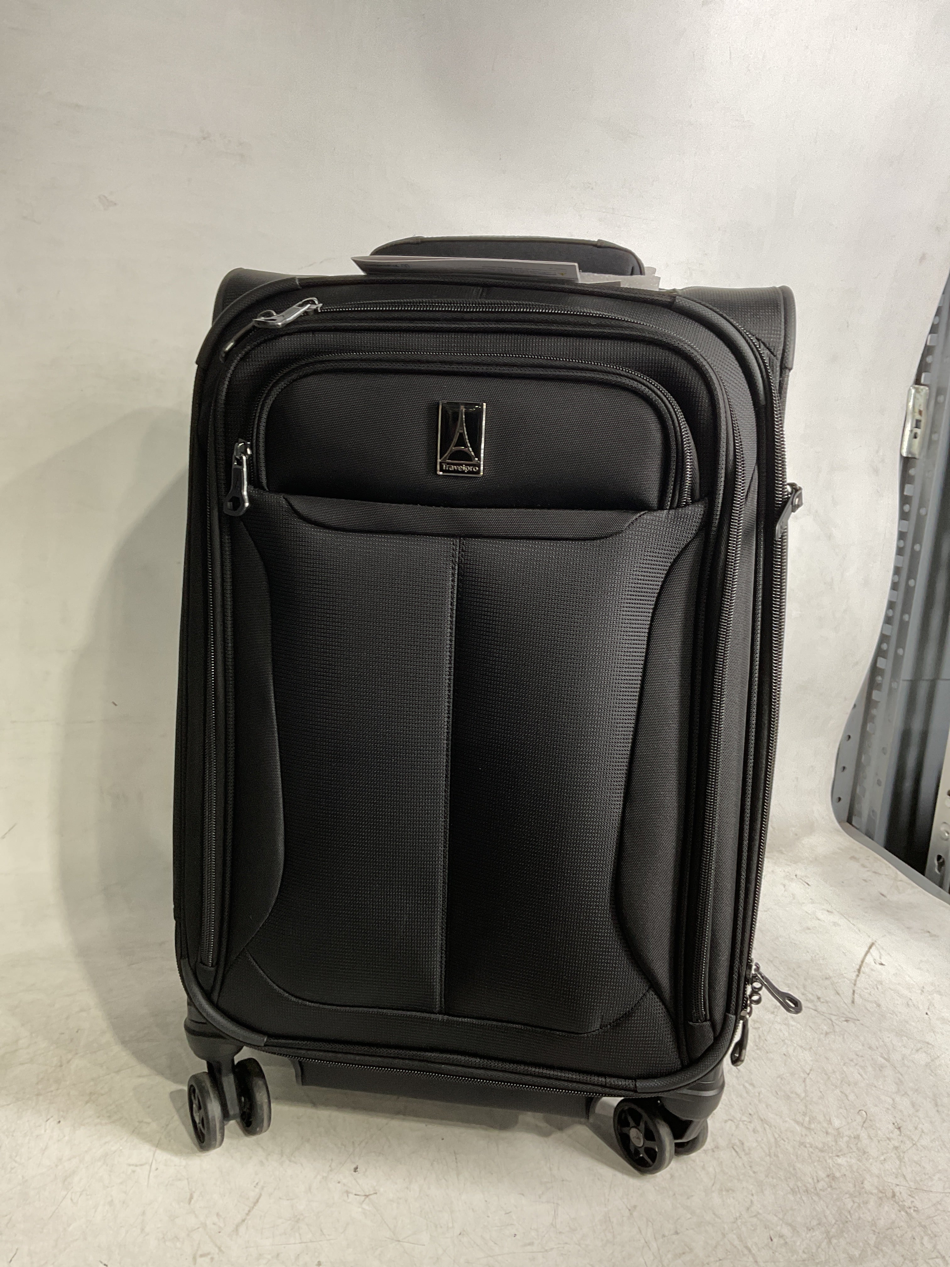 Travelpro Tourlite Softside Expandable Luggage with 4 Spinner Wheels, Lightweight Suitcase, Men and Women ( Black , Carry-On 21-Inch ) Black Carry On 21 Inch U61