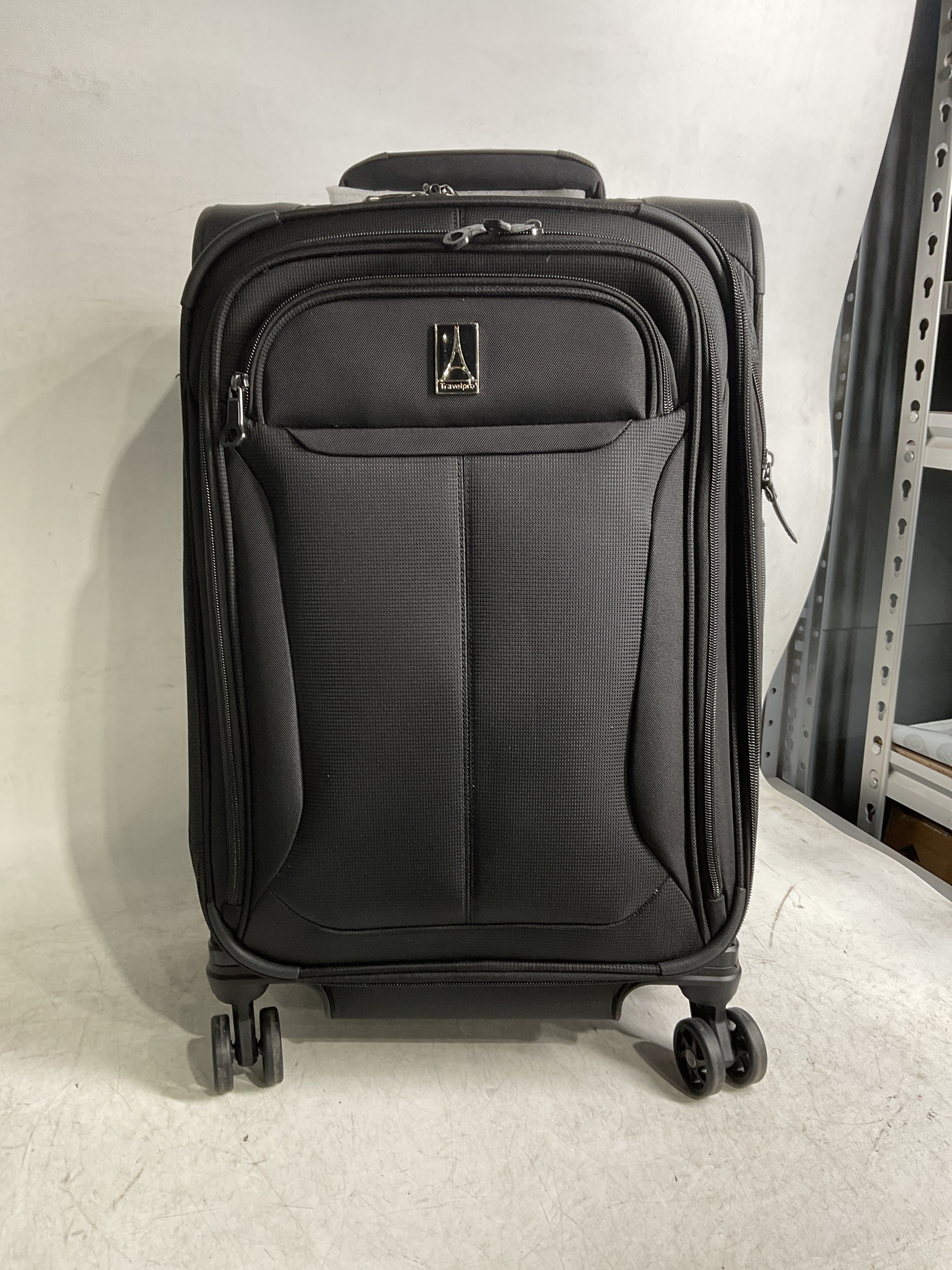 Travelpro Tourlite Softside Expandable Luggage with 4 Spinner Wheels, Lightweight Suitcase, Men and Women ( Black , Carry-On 21-Inch ) Black Carry On 21 Inch U64